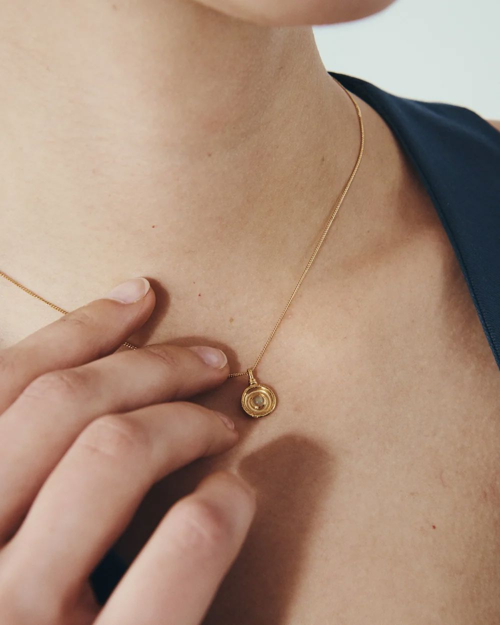 Temple of the Sun Soma Coin Necklace - Gold Vermeil Necklace Temple of the Sun 