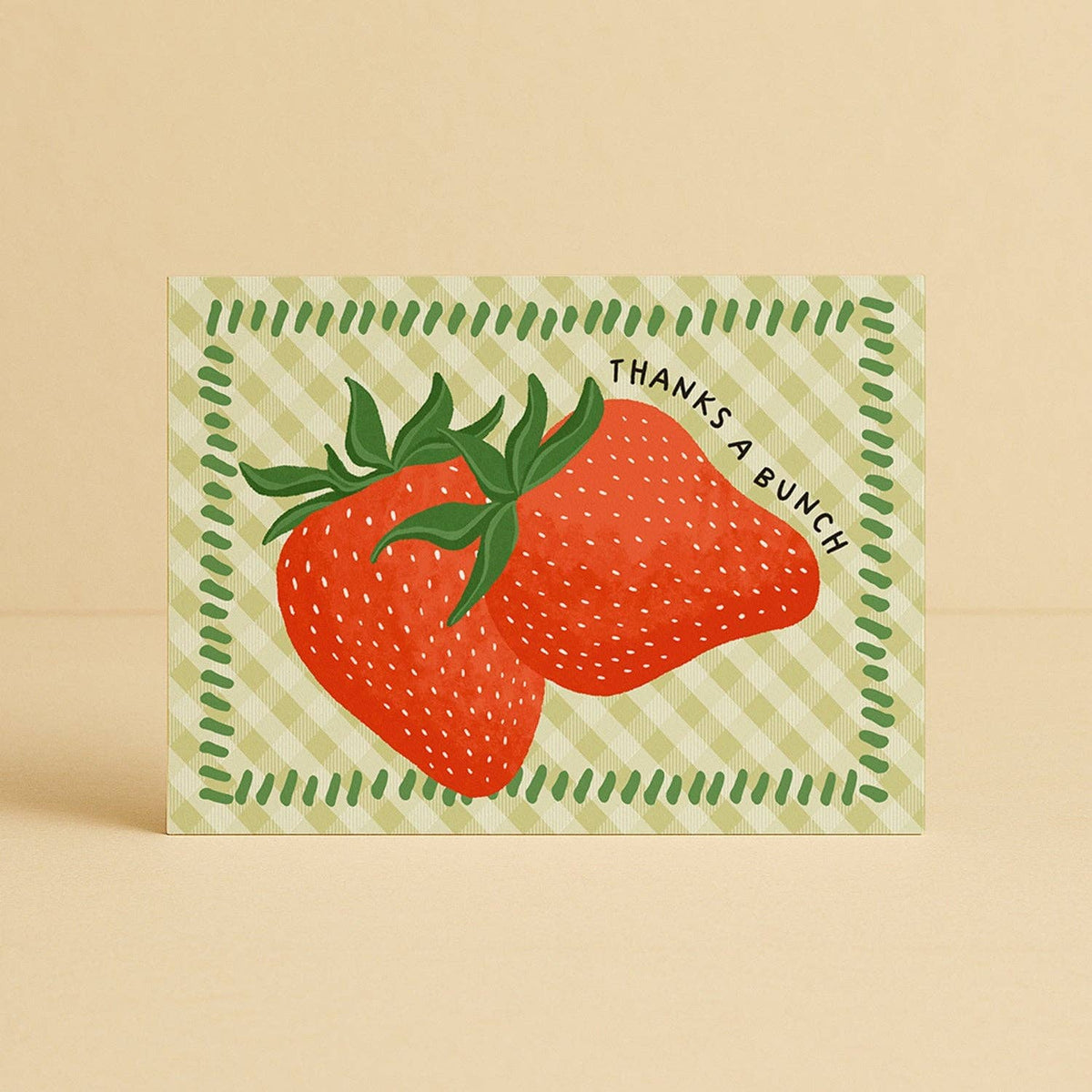 'Thanks a Bunch' Strawberry Card Daymaker Stationery