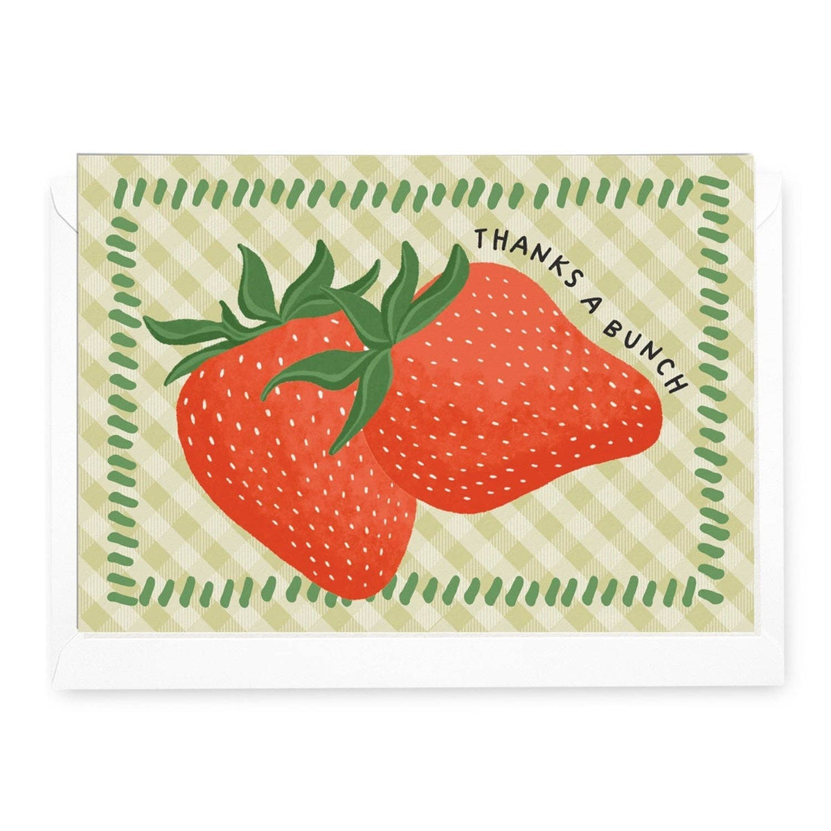 'Thanks a Bunch' Strawberry Card Daymaker Stationery