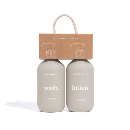 The Commonfolk Keep It Simple Wash + Lotion Kit - Pumice (Coconut + Lime) The Commonfolk