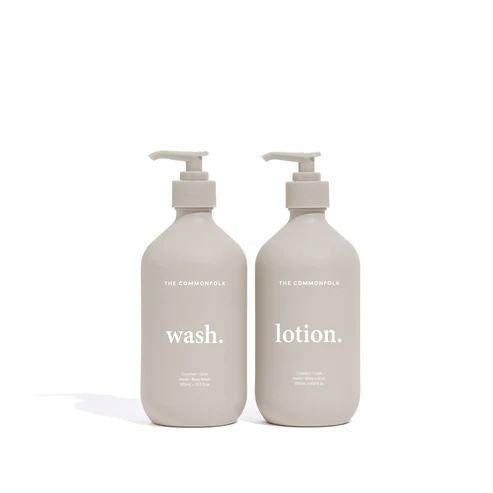 The Commonfolk Keep It Simple Wash + Lotion Kit - Pumice (Coconut + Lime) The Commonfolk