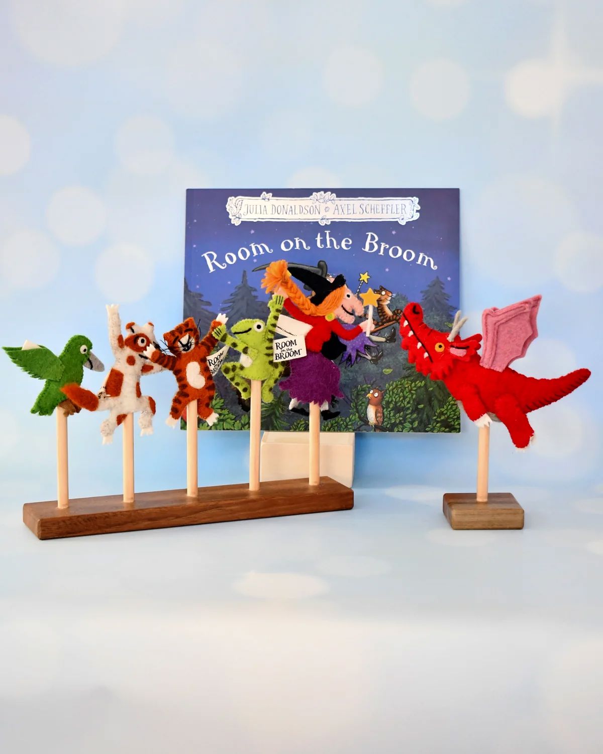 The Room on the Broom Finger Puppets Set Finger Puppets Tara Treasures 