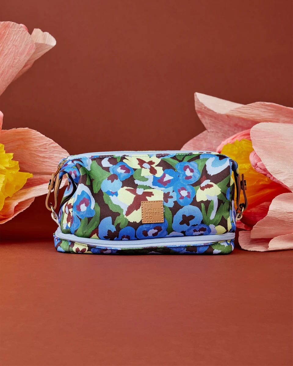 The Somewhere Co. Cosmetic Bag - Pansy Patch The Somewhere Co.