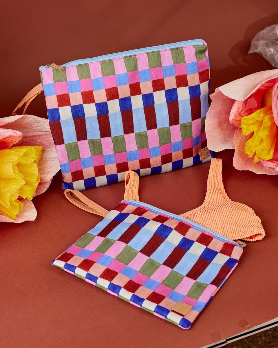 The Somewhere Co. Large Wet Bag - Hopscotch The Somewhere Co