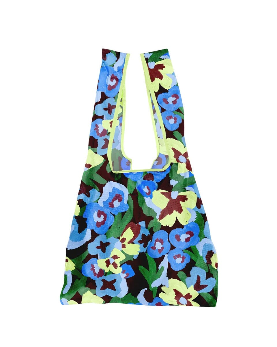 The Somewhere Co Reusable Shopping Bag - Pansy Patch The Somewhere Co