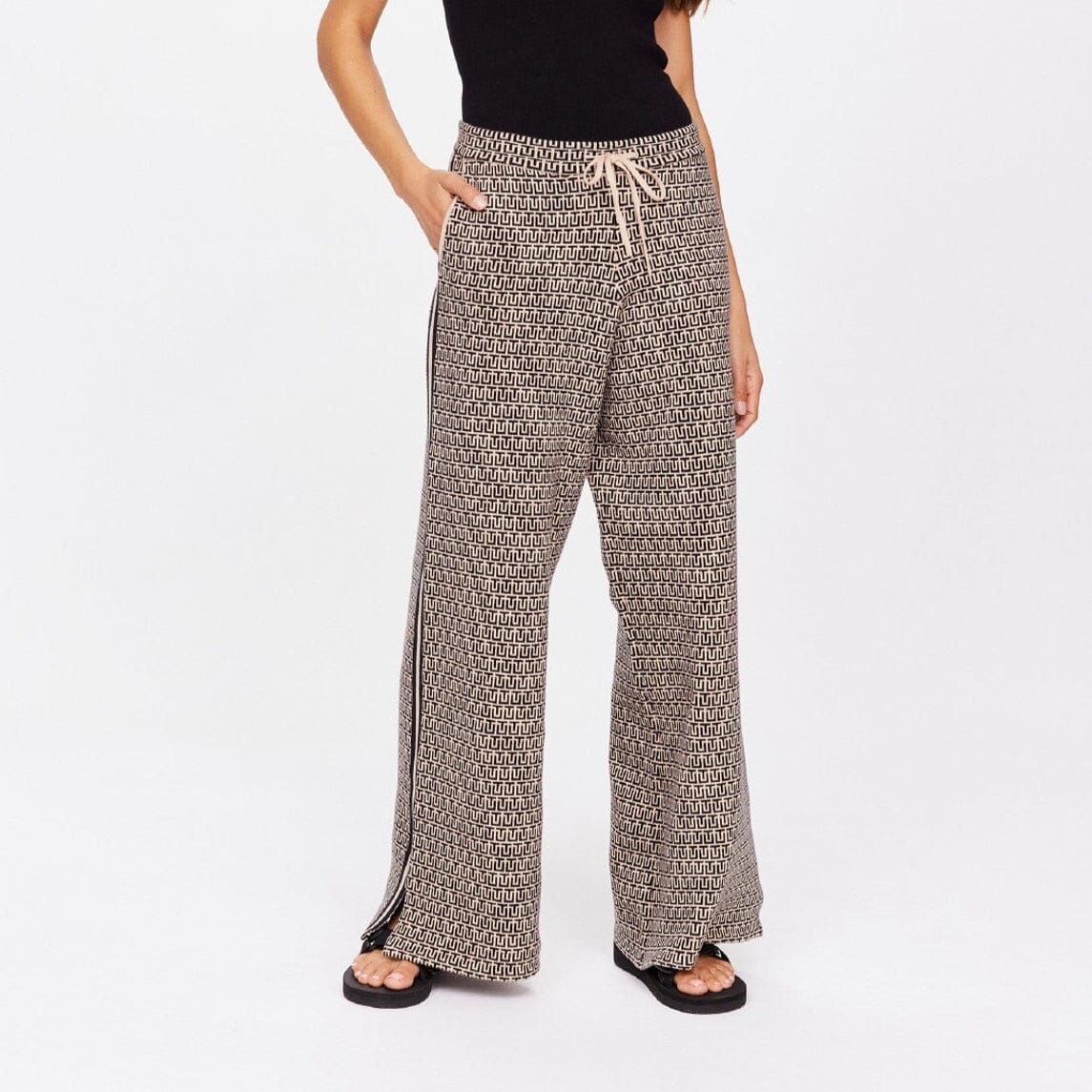 The Upside Castilla Juniper Knit Pant - Pebble The Upside