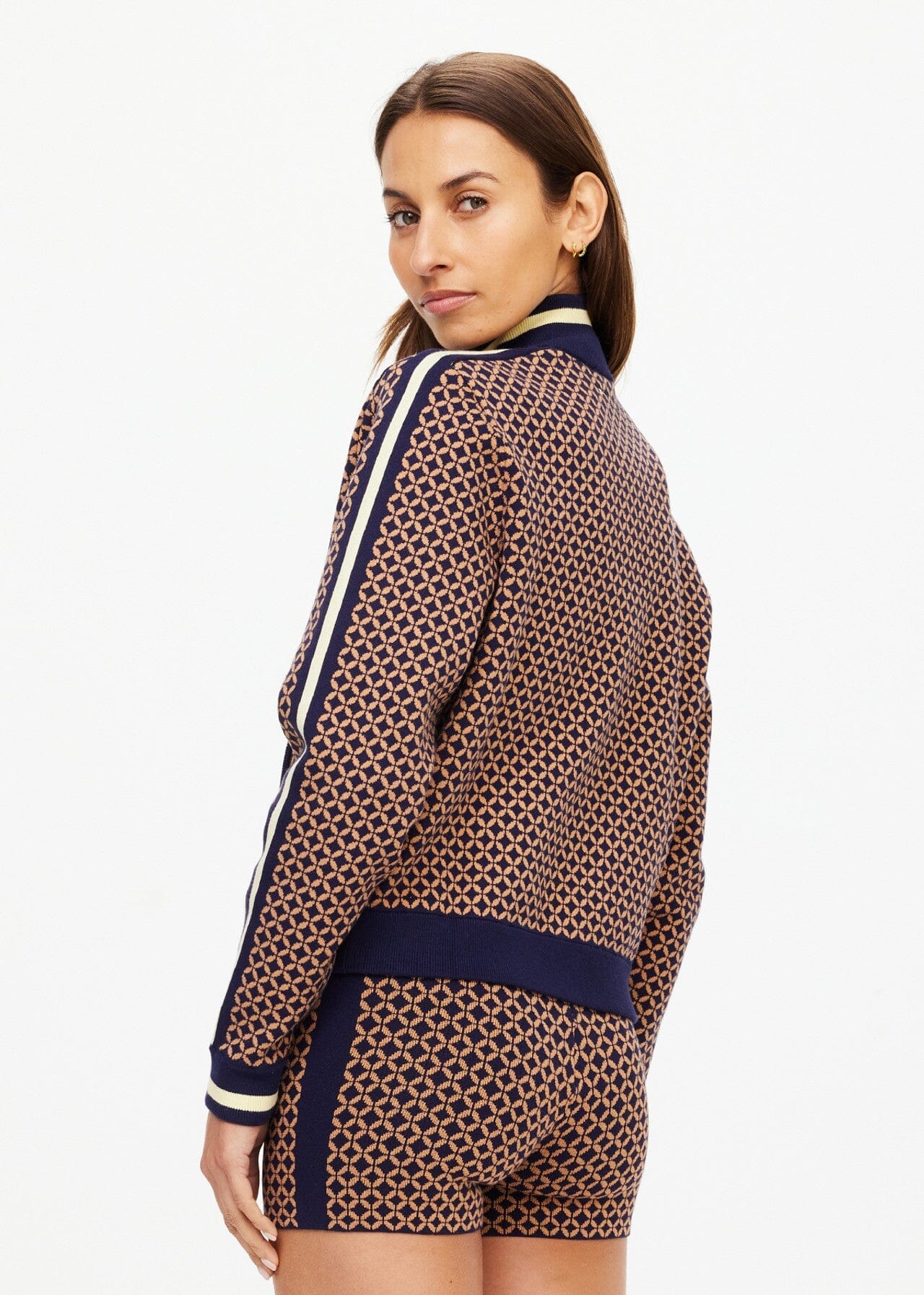 The Upside Crossroad Margot Knit Jacket - Geo The Upside