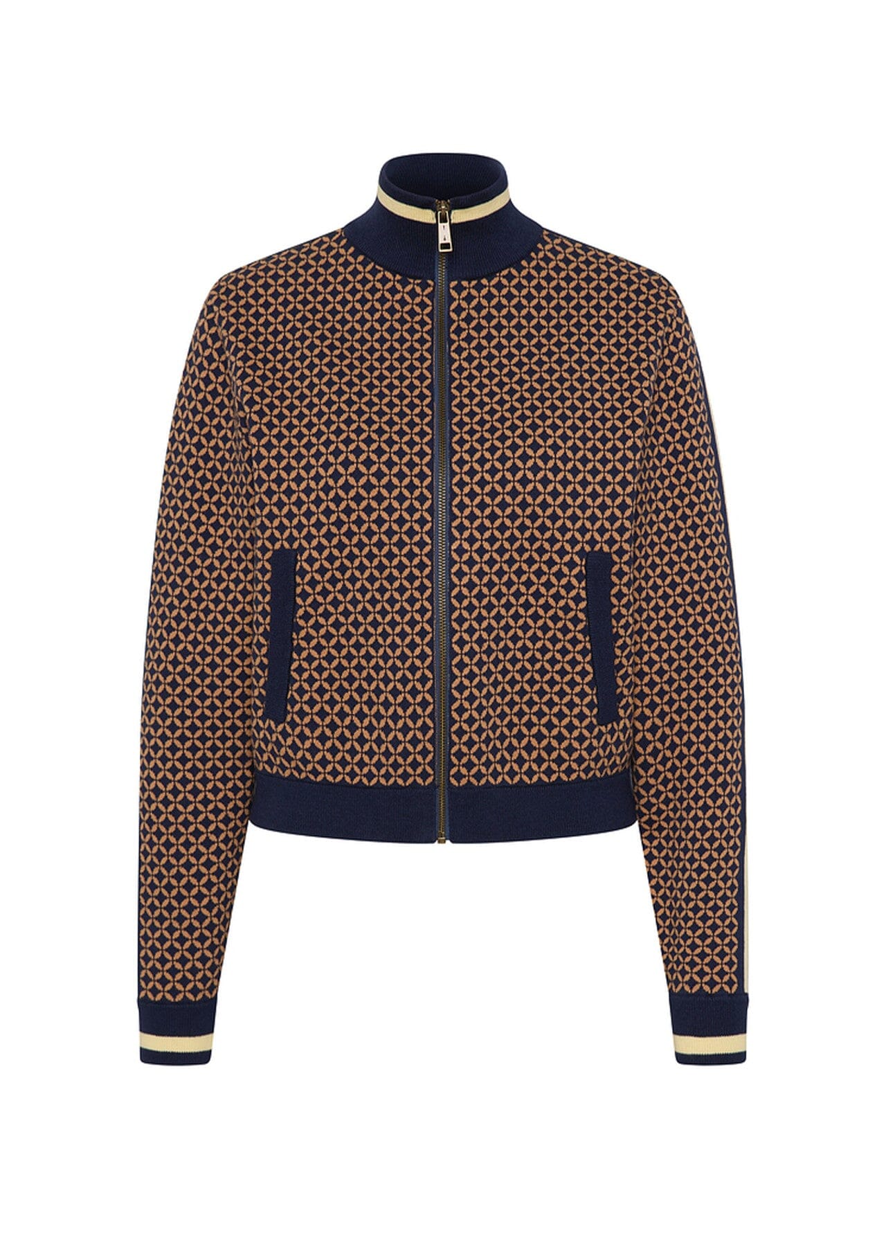 The Upside Crossroad Margot Knit Jacket - Geo The Upside