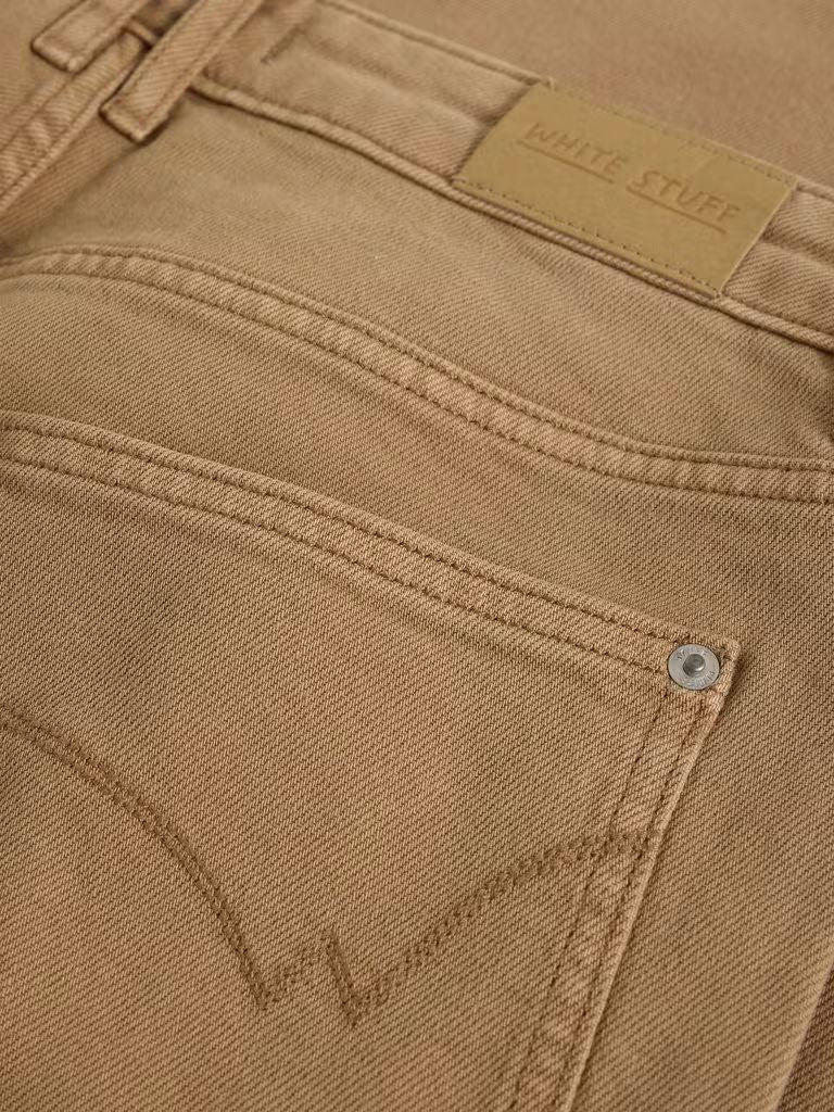 Tia Wide Leg Crop Jean - Mid Tan White Stuff