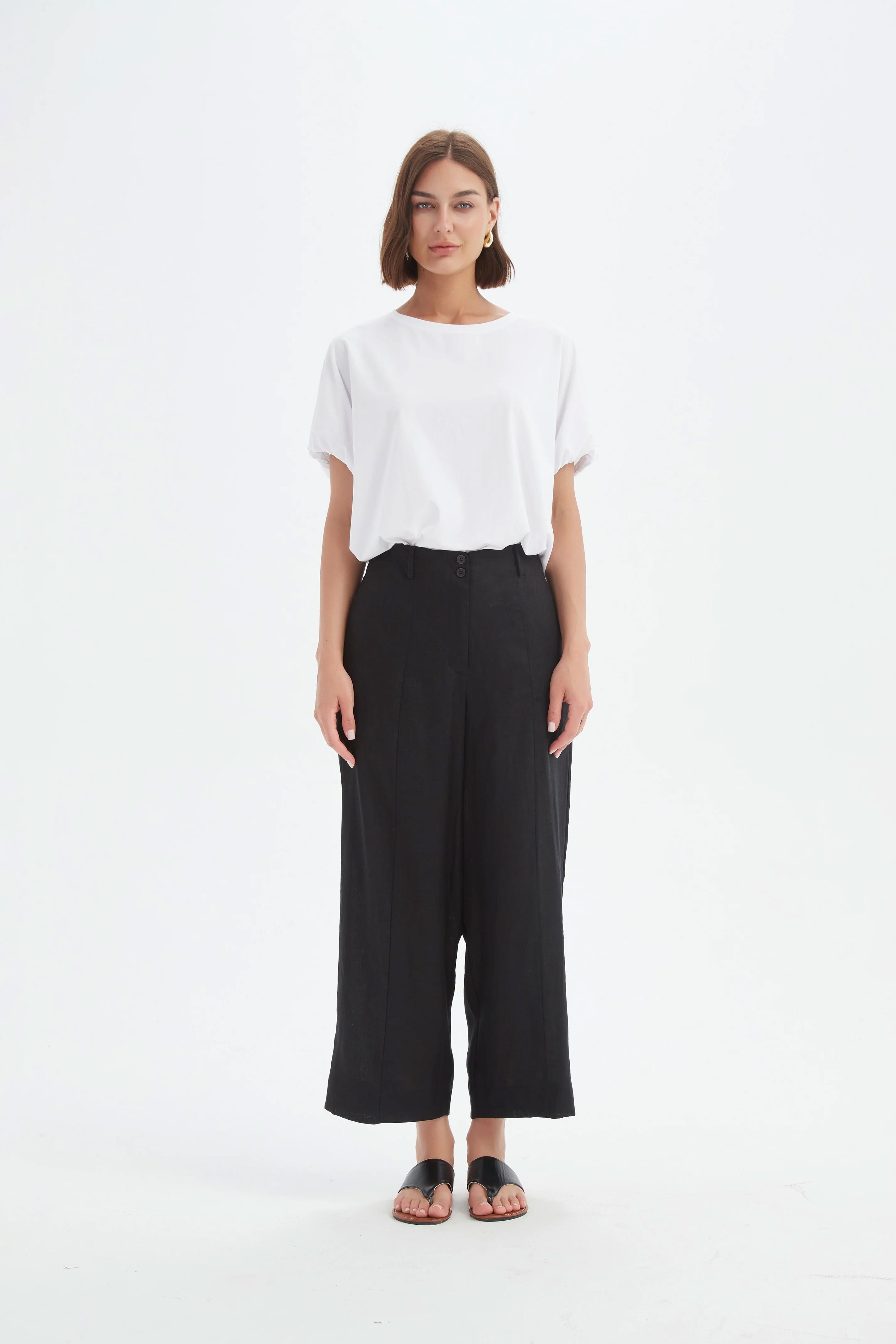 Tirelli Patch Pocket Easy Pant - Black Tirelli
