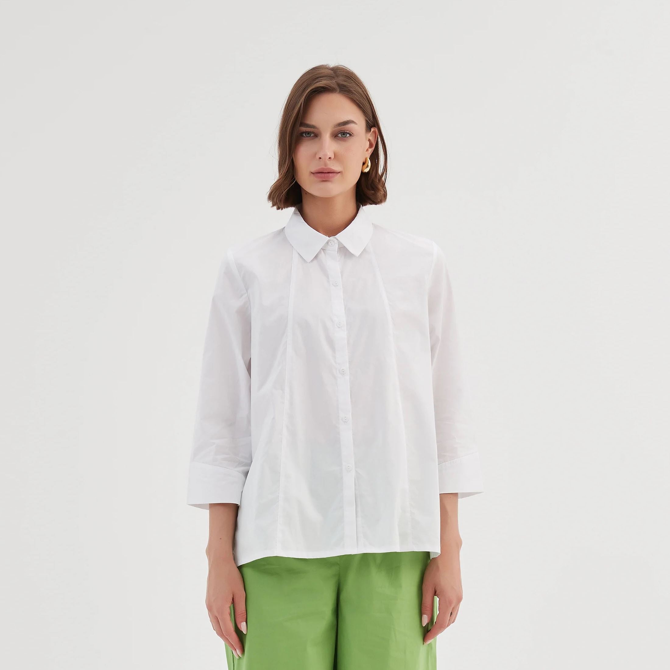 Tirelli Pin Tuck Detail Shirt - White Tirelli