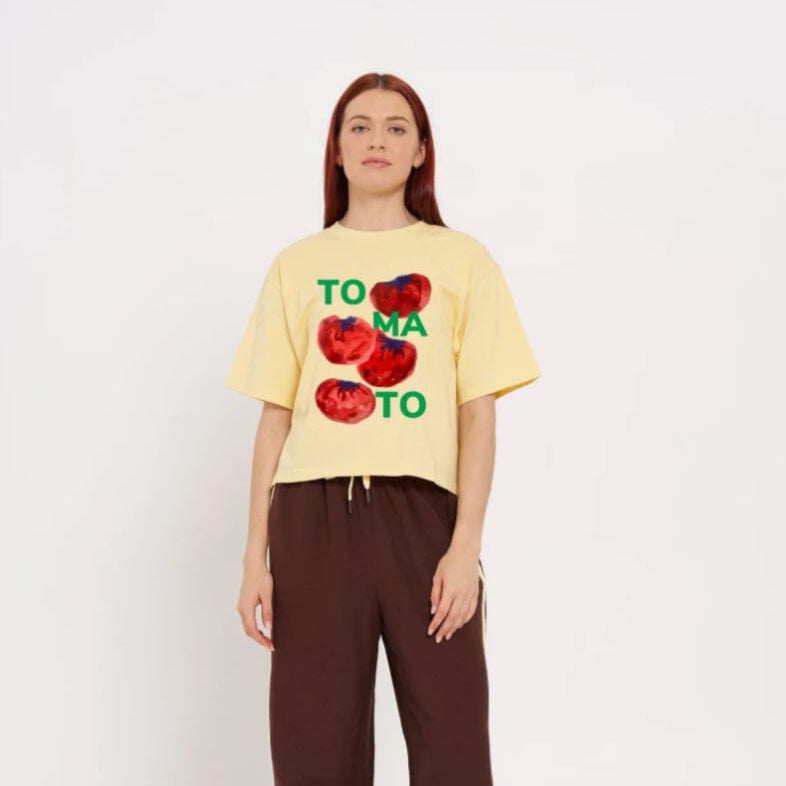 Tomato Tee Boxy Crop Butter Tee Eclectic House