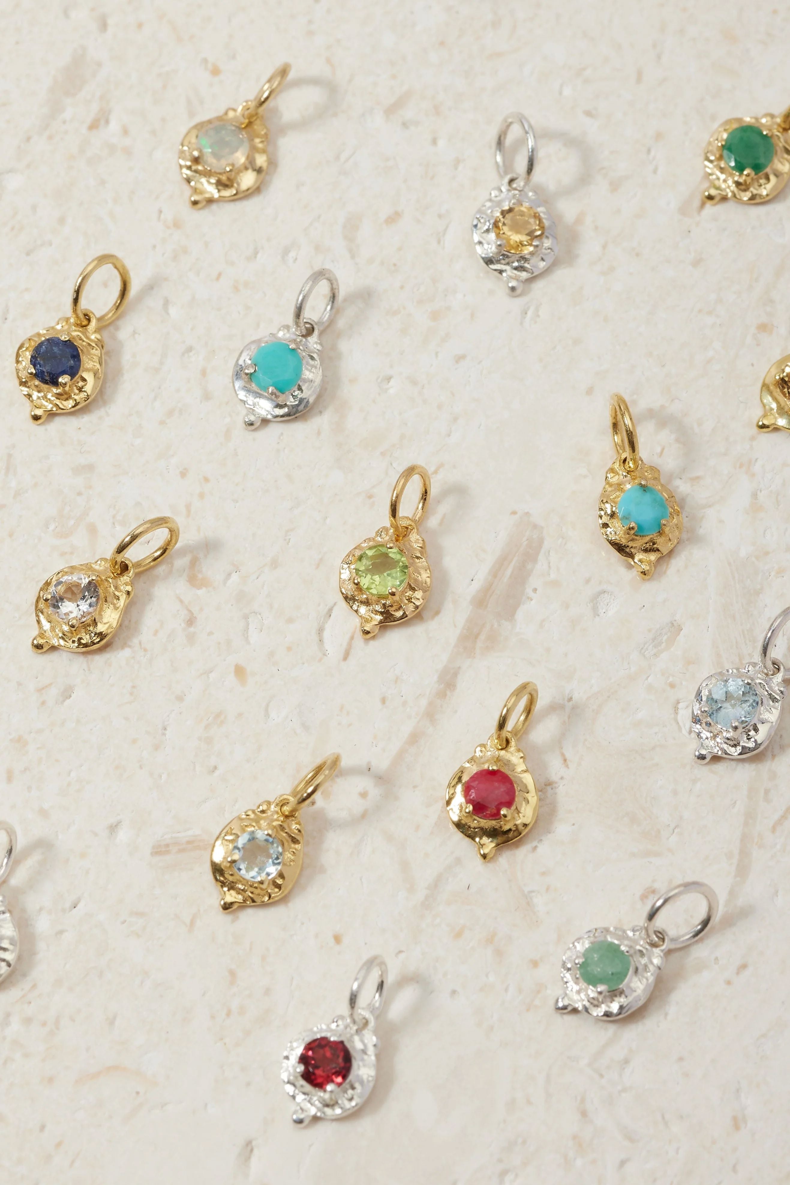 ToniMay August Peridot Gold Birthstone Necklace Charm Pendant ToniMay 
