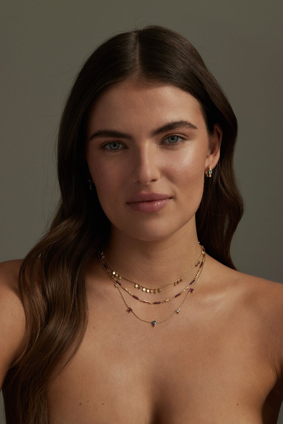 ToniMay Clover Multistone Necklace - Gold ToniMay