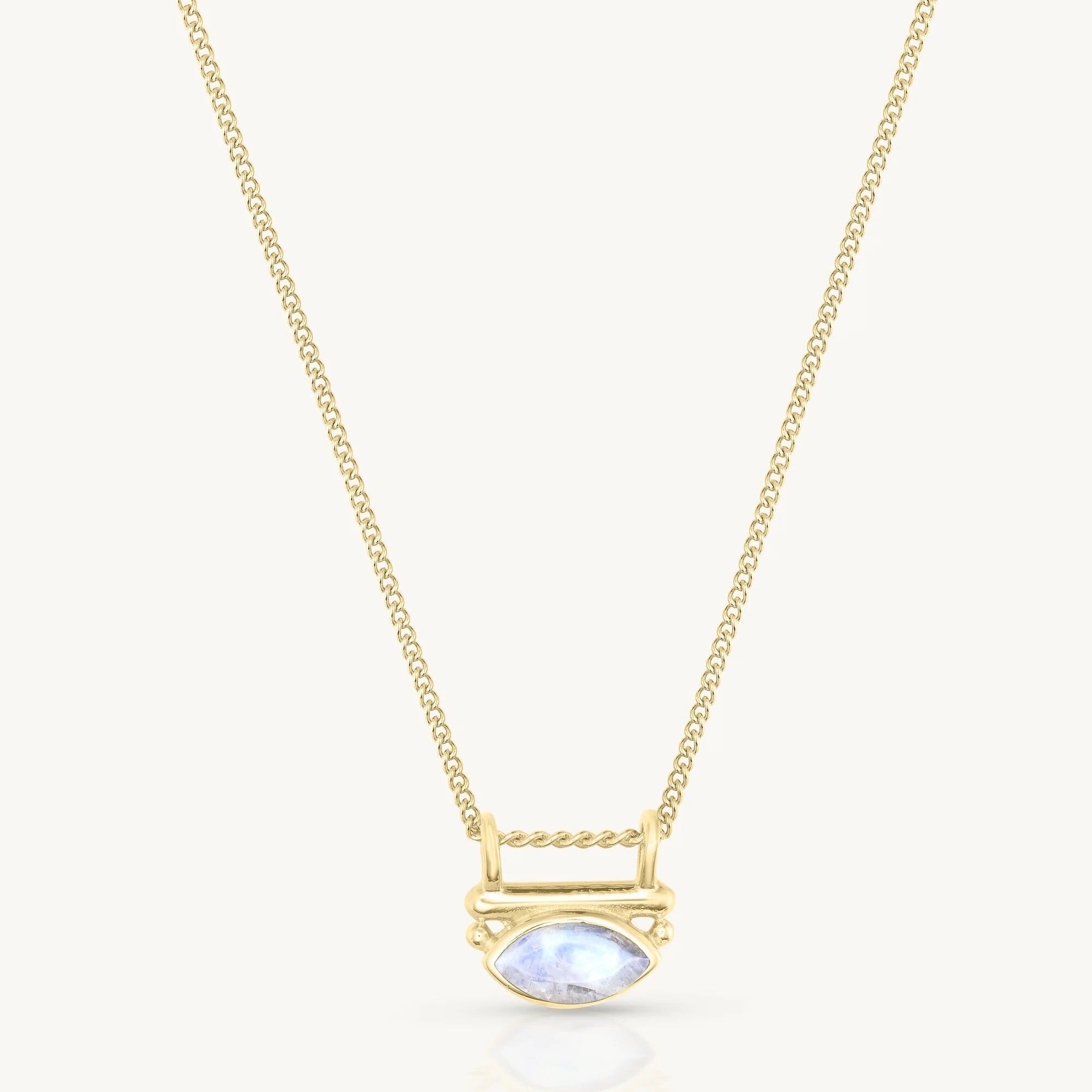 ToniMay Nyra Moonstone Gold Necklace ToniMay
