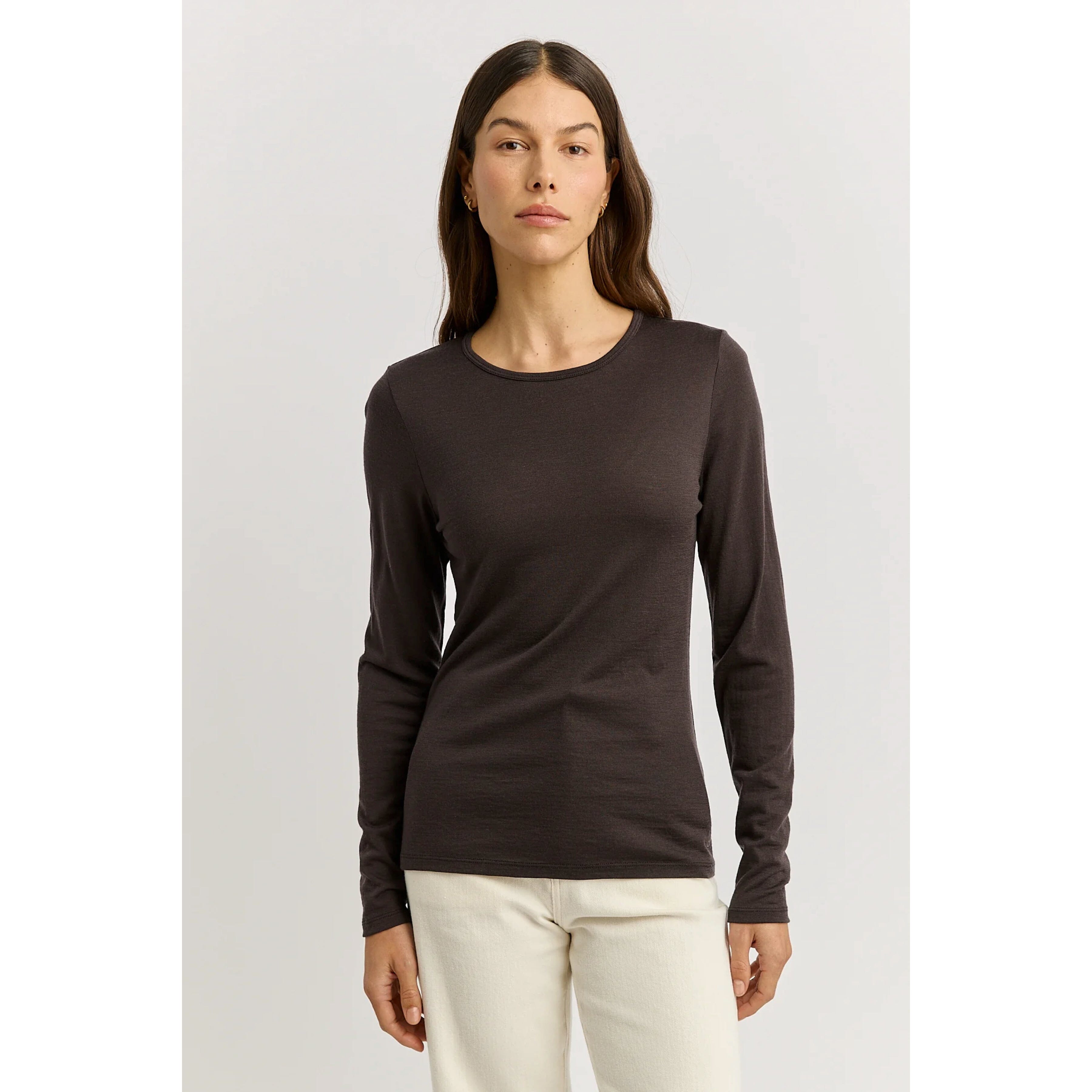 Toorallie Crew Merino Tee - Date Toorallie