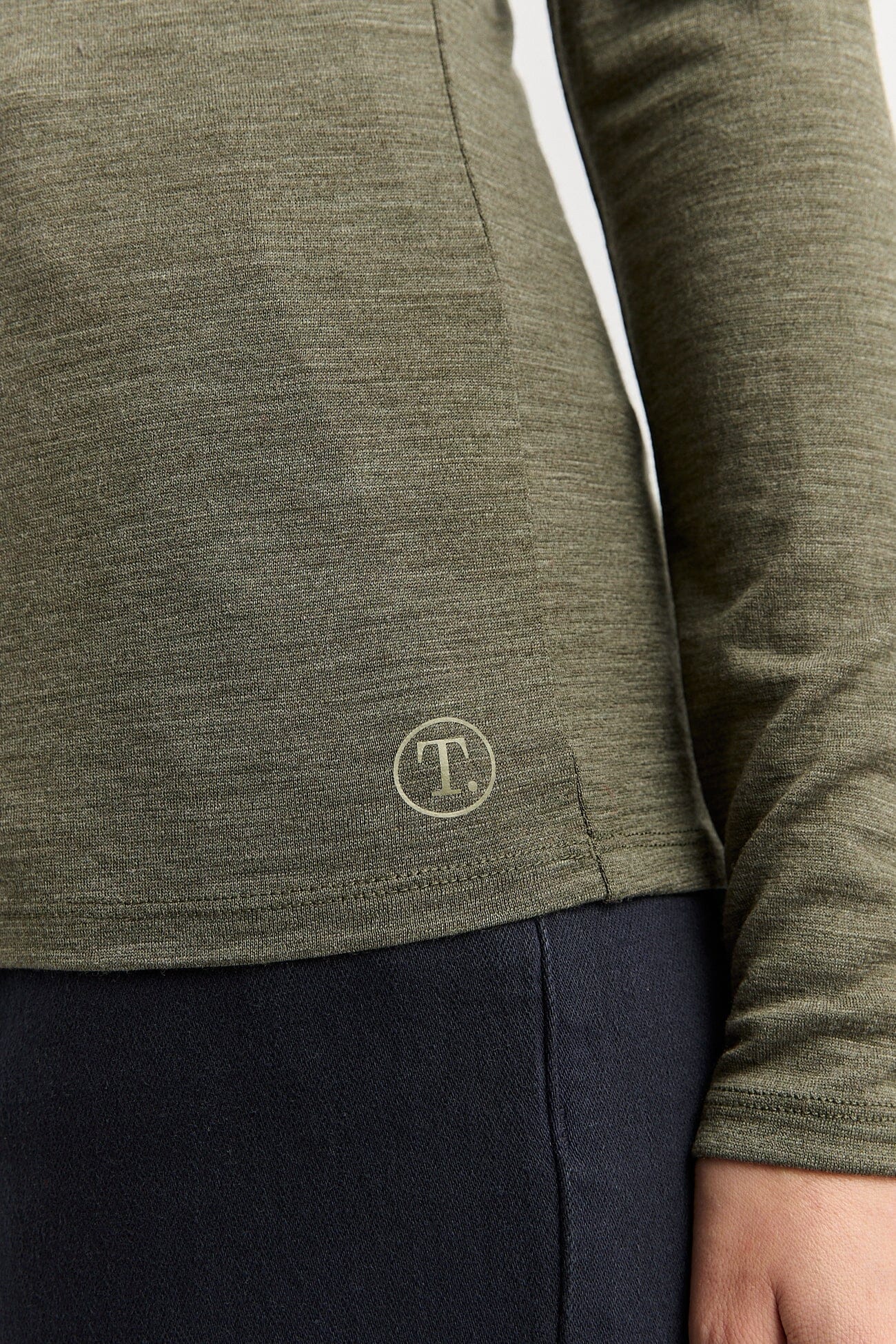 Toorallie Crew Merino Tee - Kale Toorallie