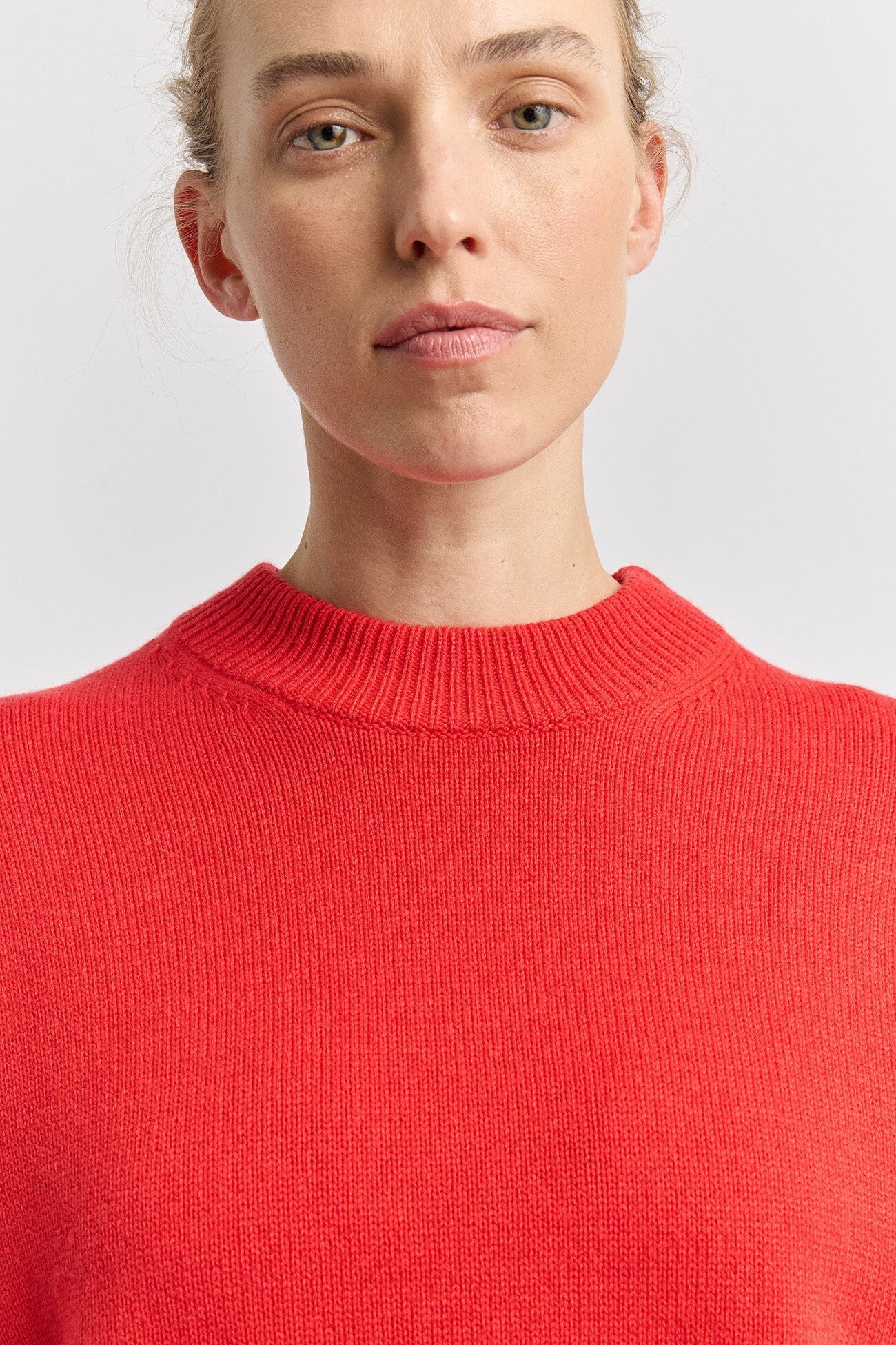 Toorallie Drop Shoulder Crew Knit - Poppy Women's Knit Toorallie 