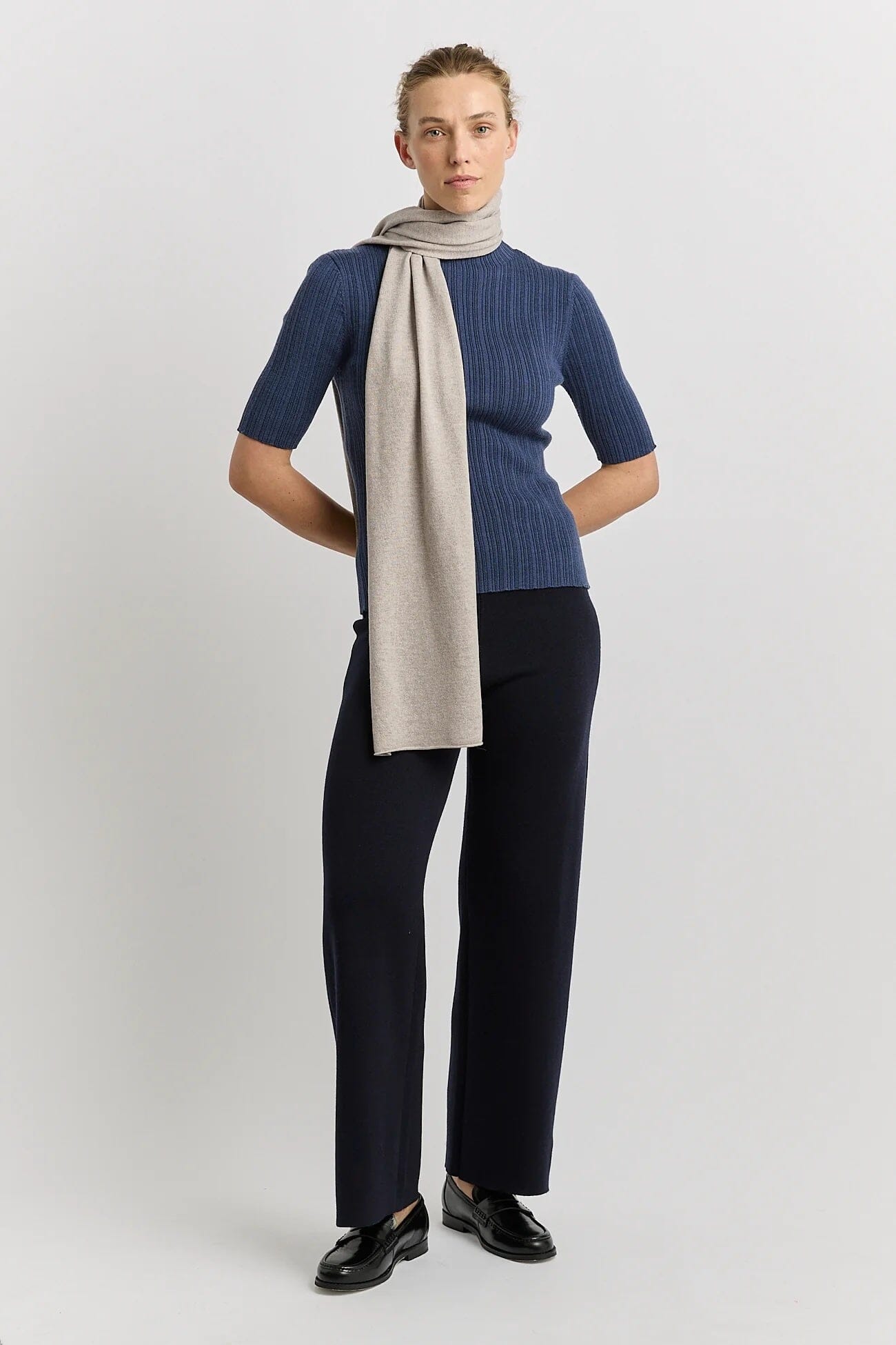 Toorallie Extrafine Merino Scarf - Light Oat Toorallie