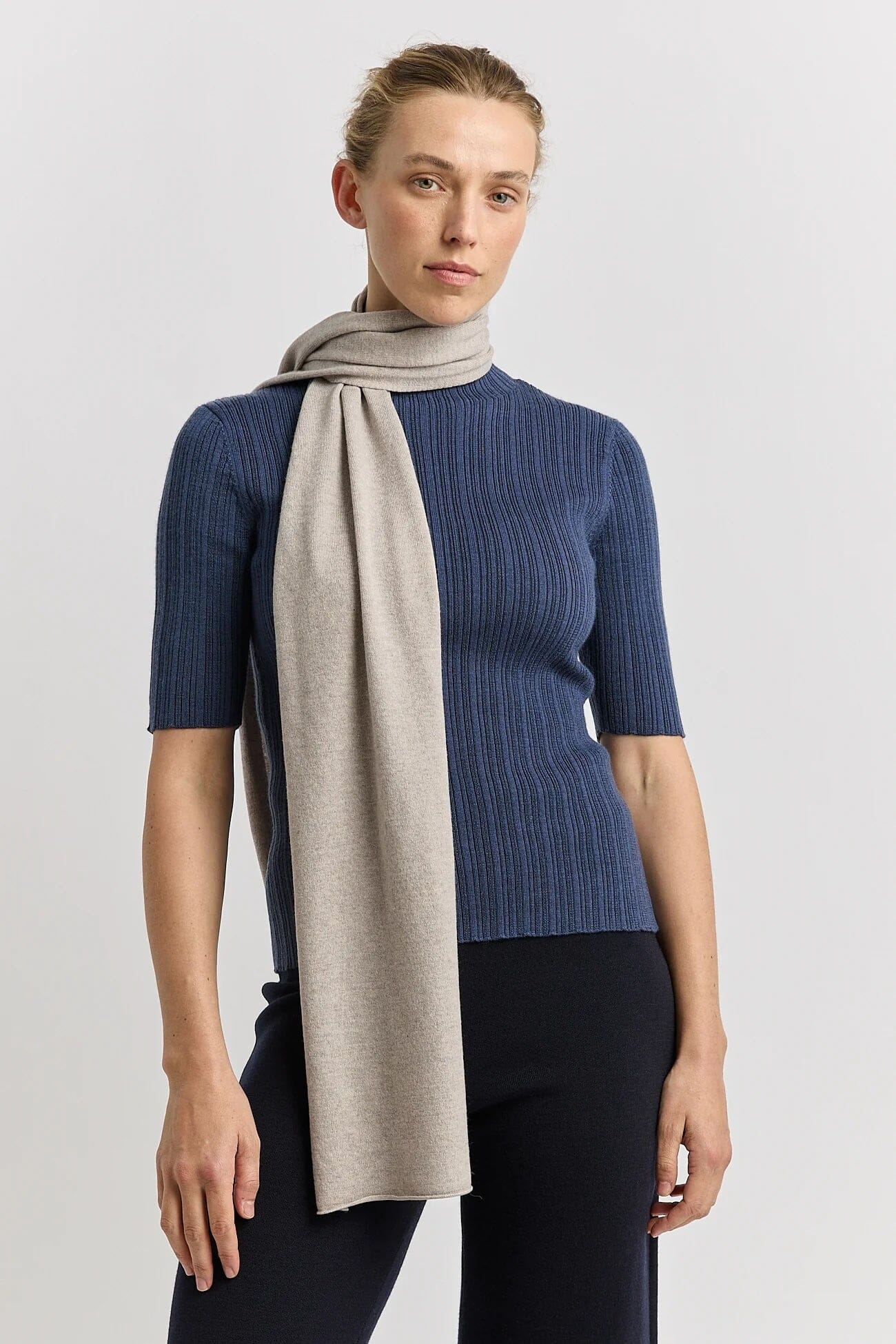 Toorallie Extrafine Merino Scarf - Light Oat Toorallie