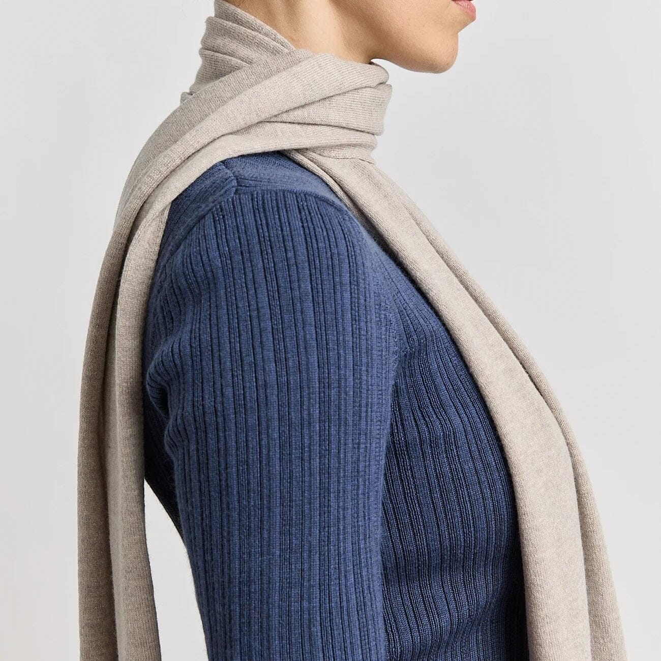 Toorallie Extrafine Merino Scarf - Light Oat Toorallie