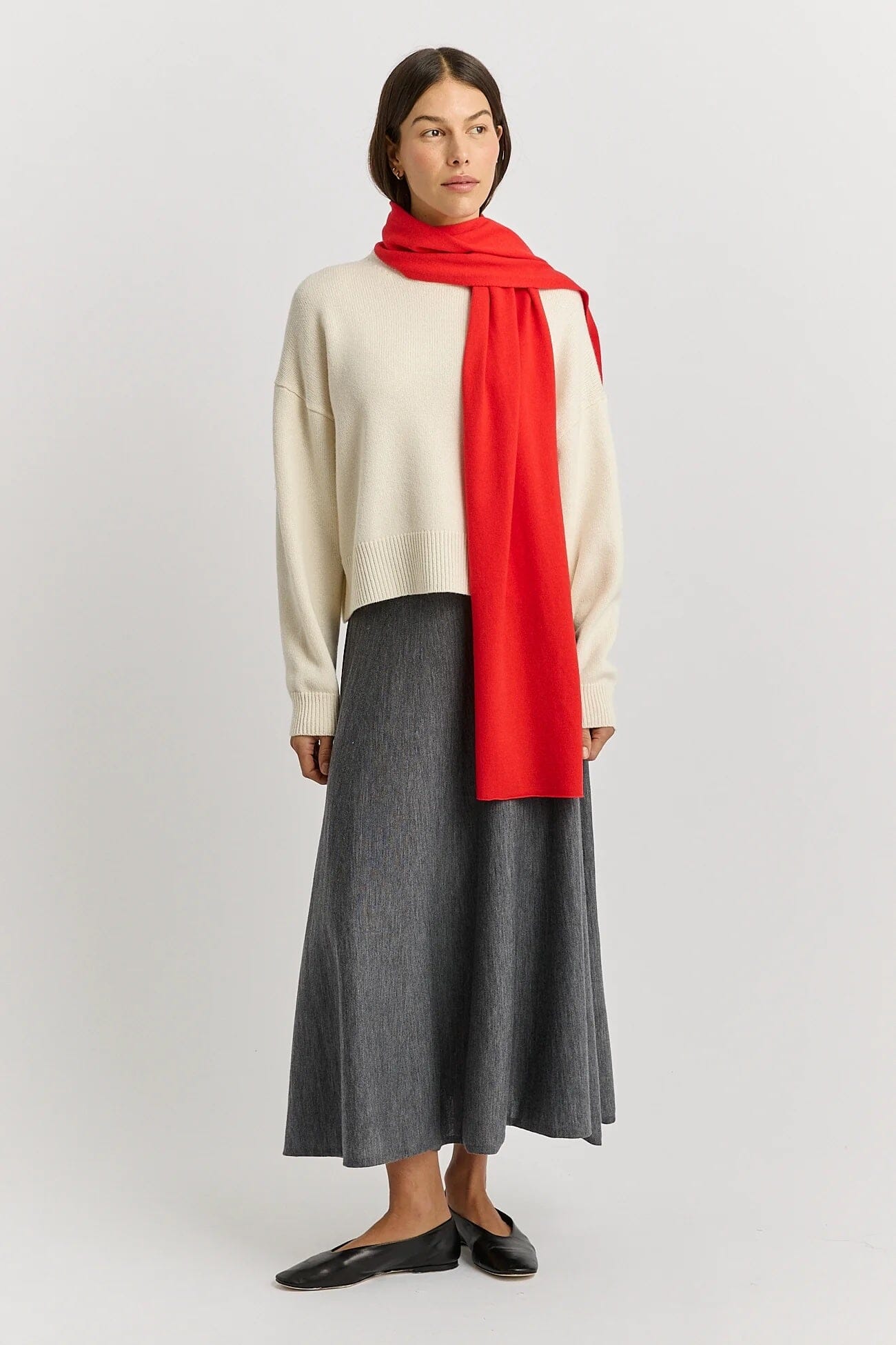 Toorallie Extrafine Merino Scarf - Poppy Toorallie