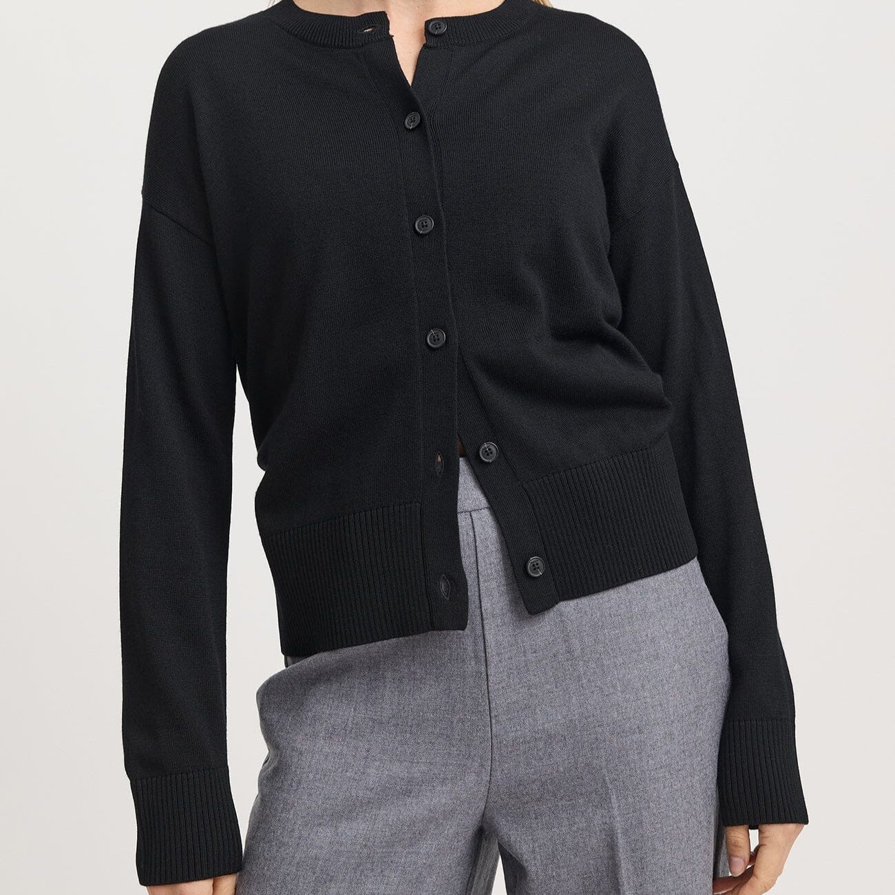 Toorallie Fine Knit Cardigan - Black Toorallie