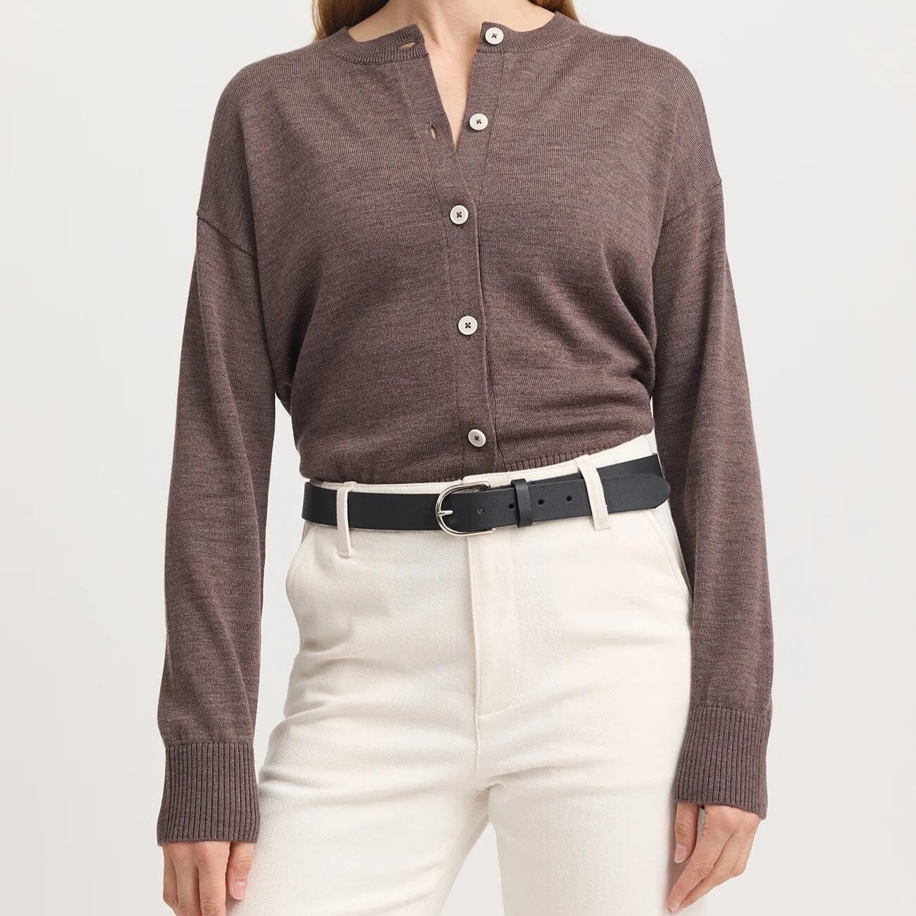 Toorallie Fine Knit Cardigan - Mocha Toorallie