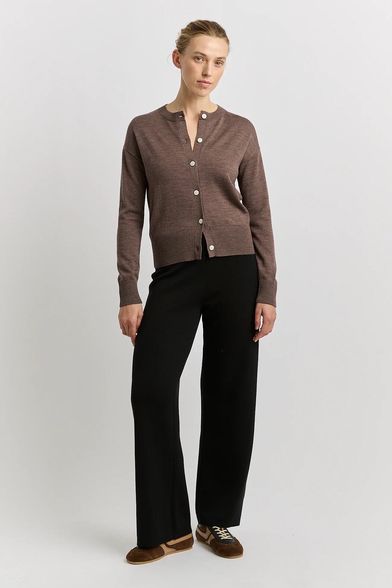 Toorallie Fine Knit Cardigan - Mocha Toorallie