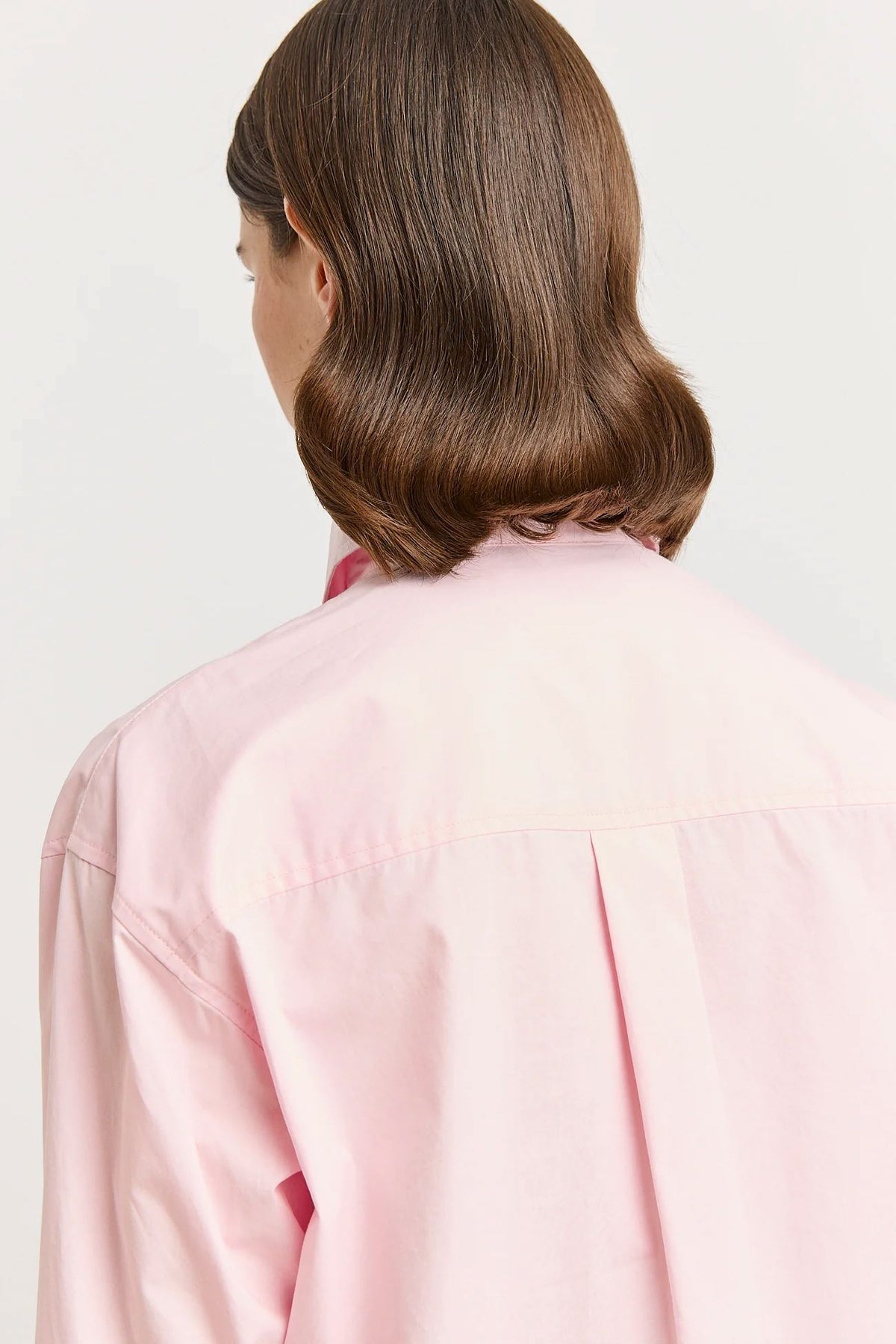 Toorallie Relaxed Cotton Shirt - Pale Pink Toorallie