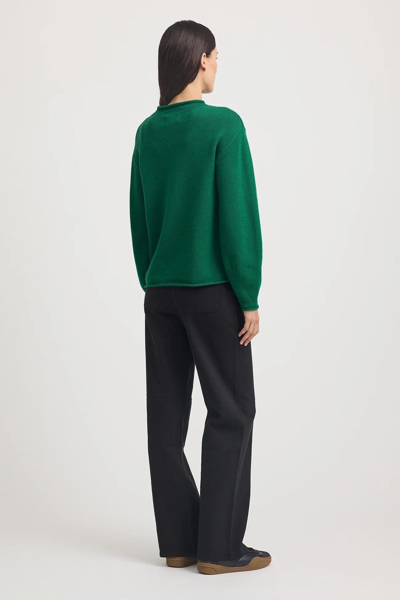 Toorallie Relaxed Fit Mock Neck Knit - Lush Green Toorallie