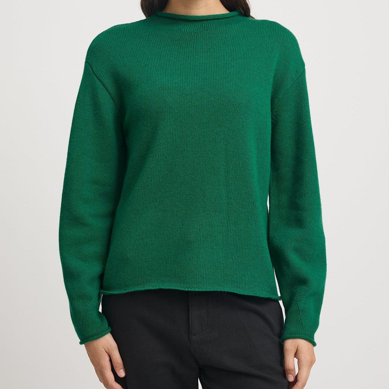 Toorallie Relaxed Fit Mock Neck Knit - Lush Green Toorallie