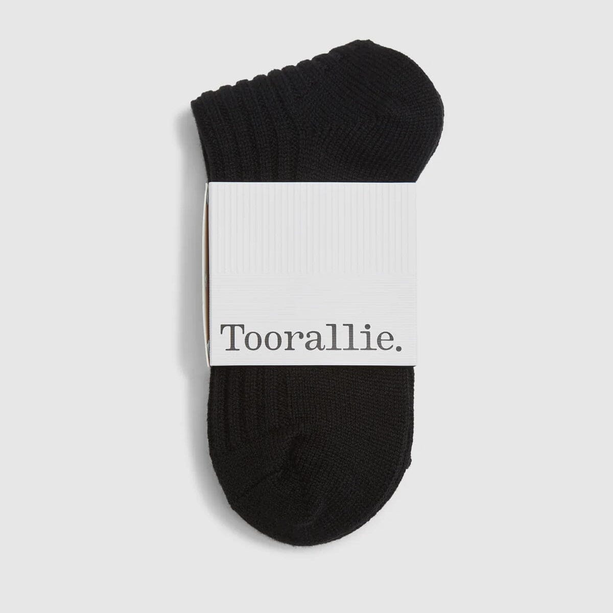 Toorallie Ribbed Merino Socks - Black Women's Socks Toorallie 