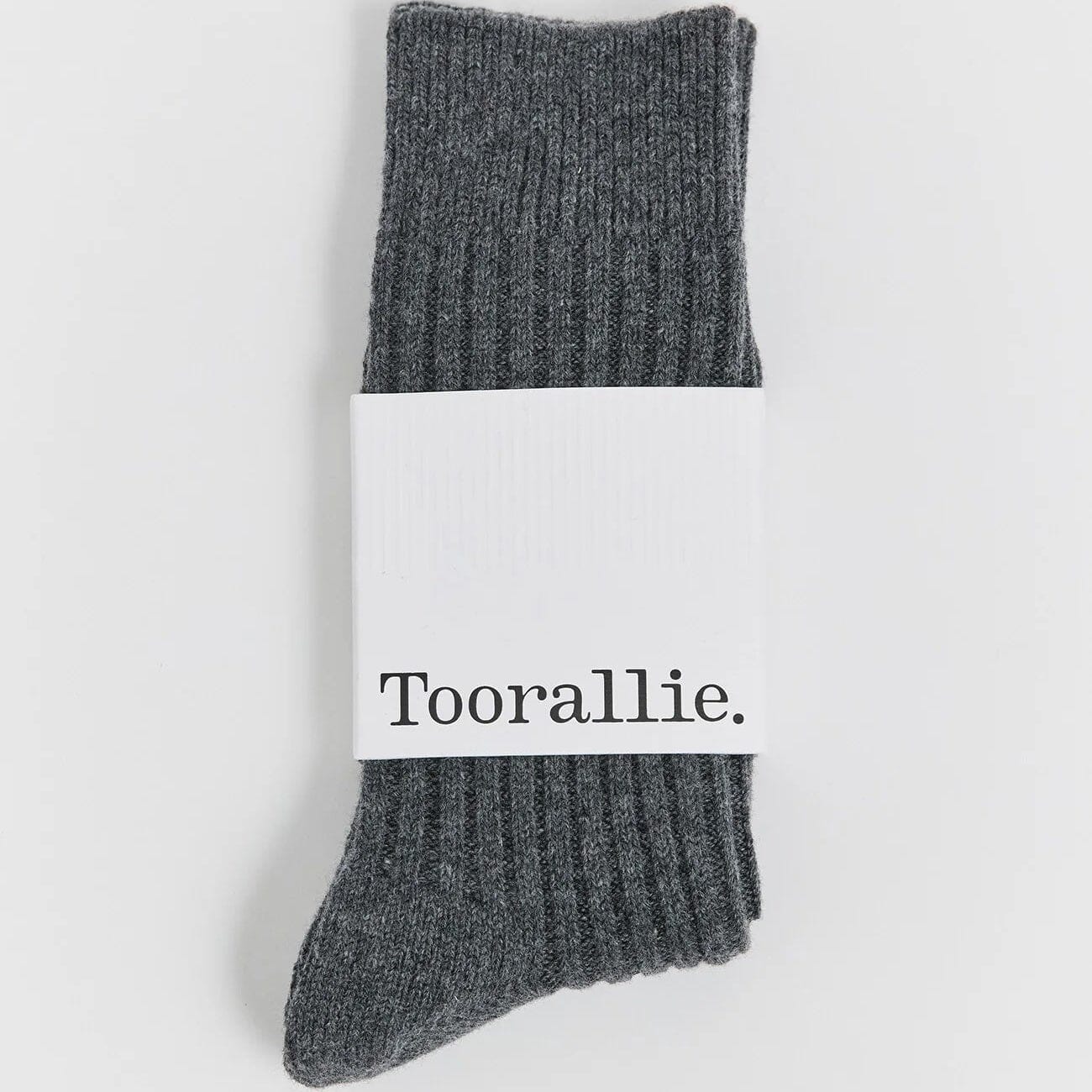 Toorallie Ribbed Merino Socks - Zinc Women's Socks Toorallie 