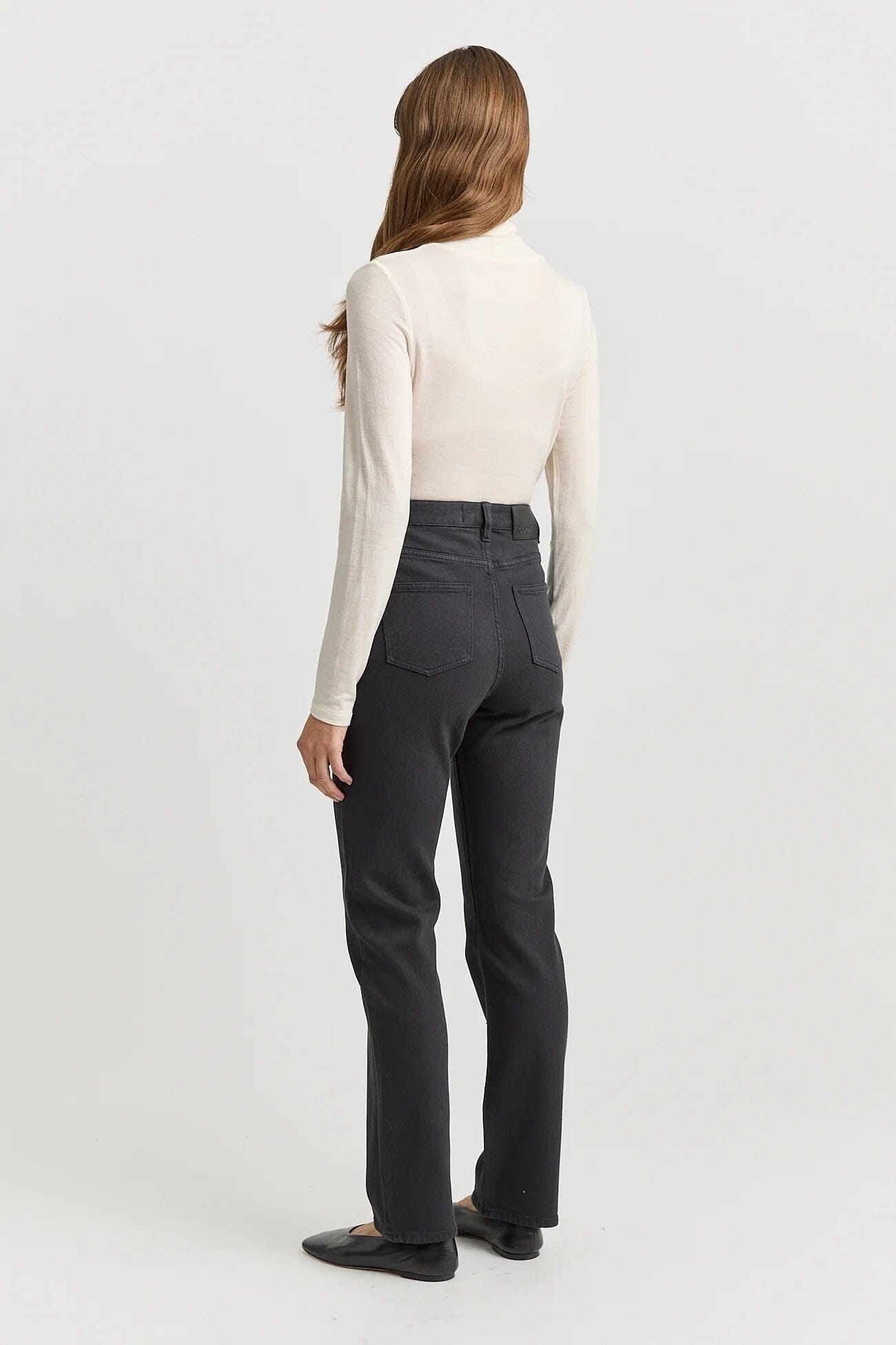 Toorallie Turtle Neck Merino Tee - Warm White Toorallie