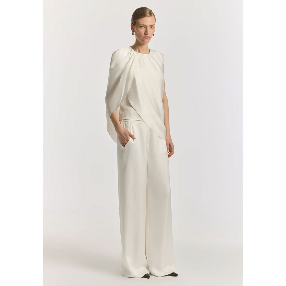 Viktoria & Woods Stairwell Top - Ivory Blouse Viktoria & Woods 