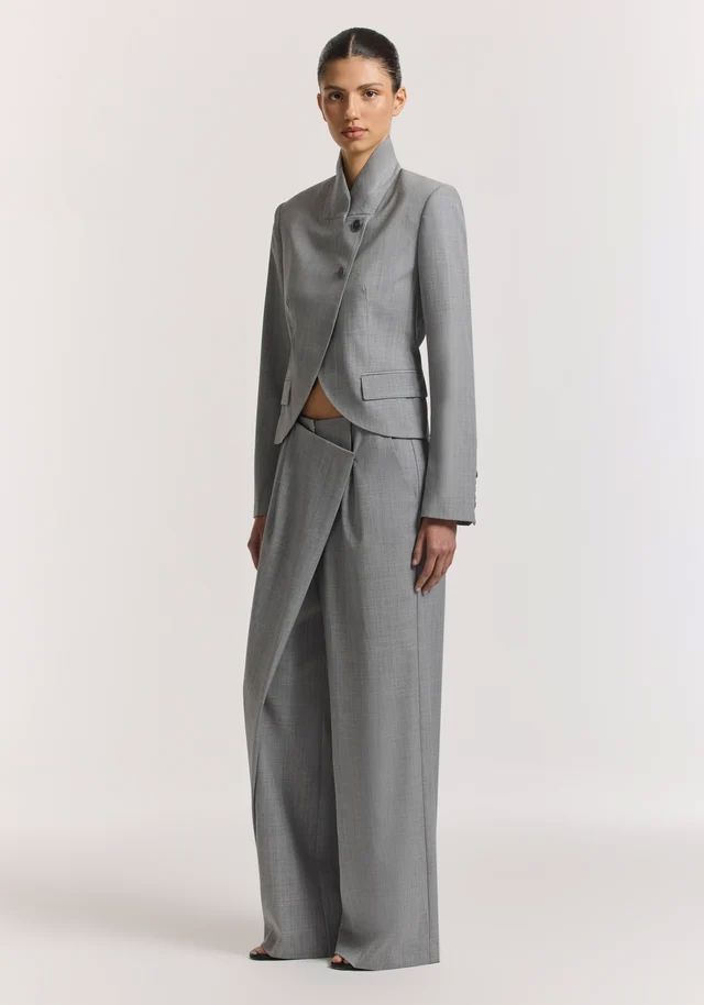 Viktoria & Woods Storrie Trouser - Light Grey Marle Women's Pants Viktoria & Woods 
