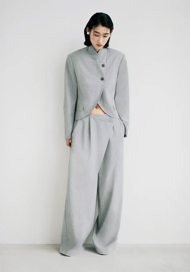 Viktoria & Woods Storrie Trouser - Light Grey Marle Women's Pants Viktoria & Woods 