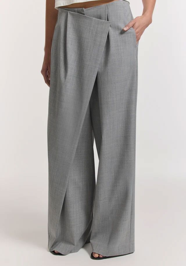 Viktoria & Woods Storrie Trouser - Light Grey Marle Women's Pants Viktoria & Woods 