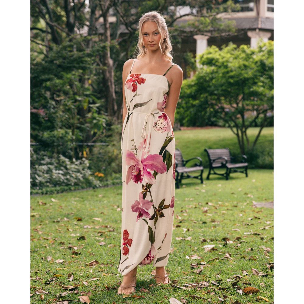 White Closet Floral Fantasy Maxi Dress White Closet