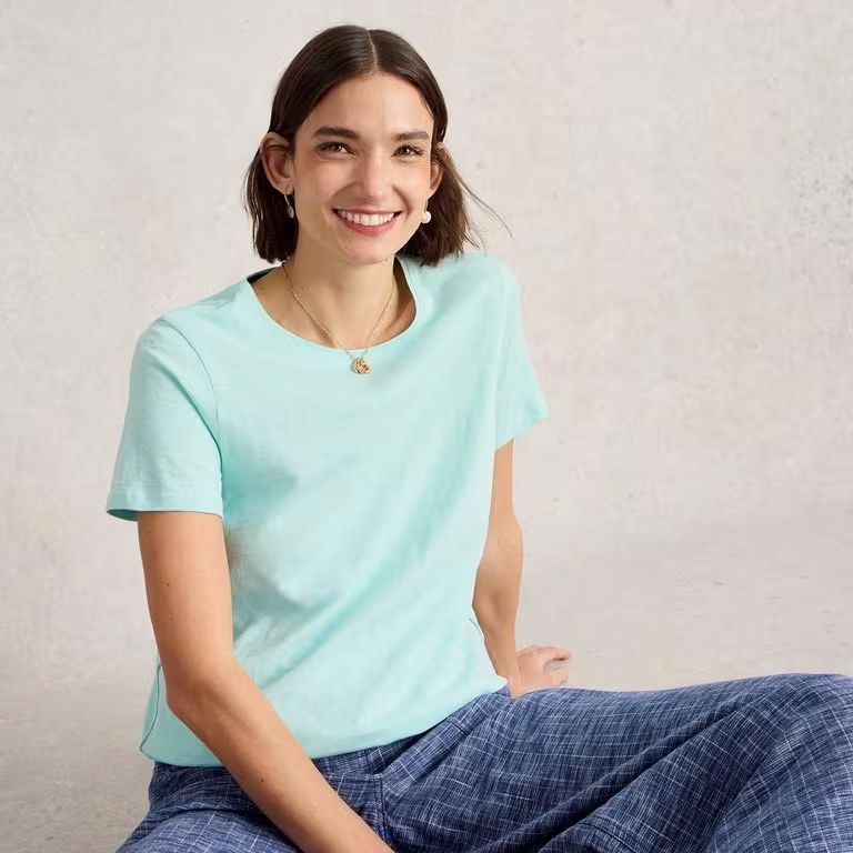 White Stuff Abbie Tee - Light Blue White Stuff