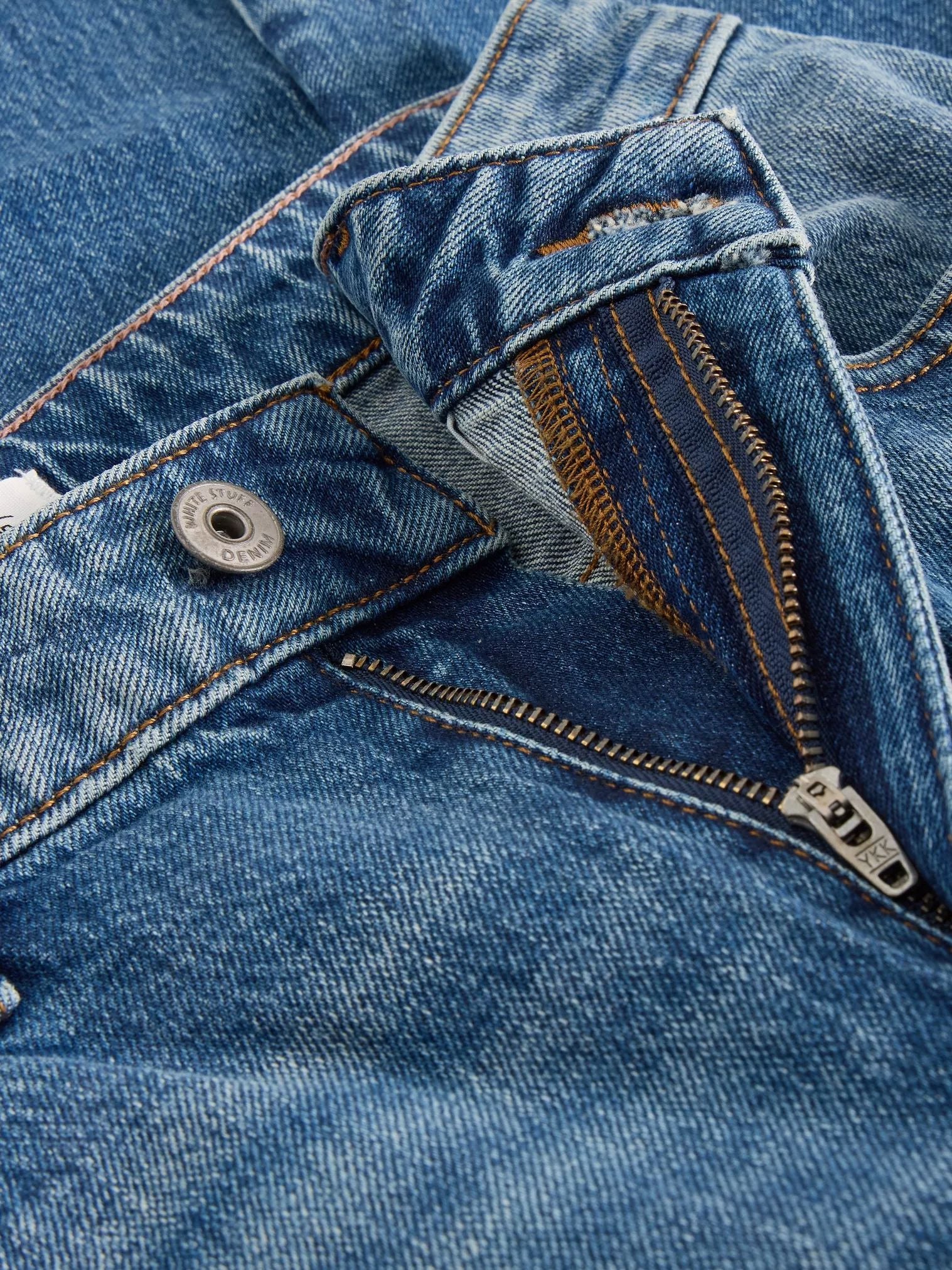 White Stuff Aubrey Barrel Leg Jean - Mid Denim White Stuff