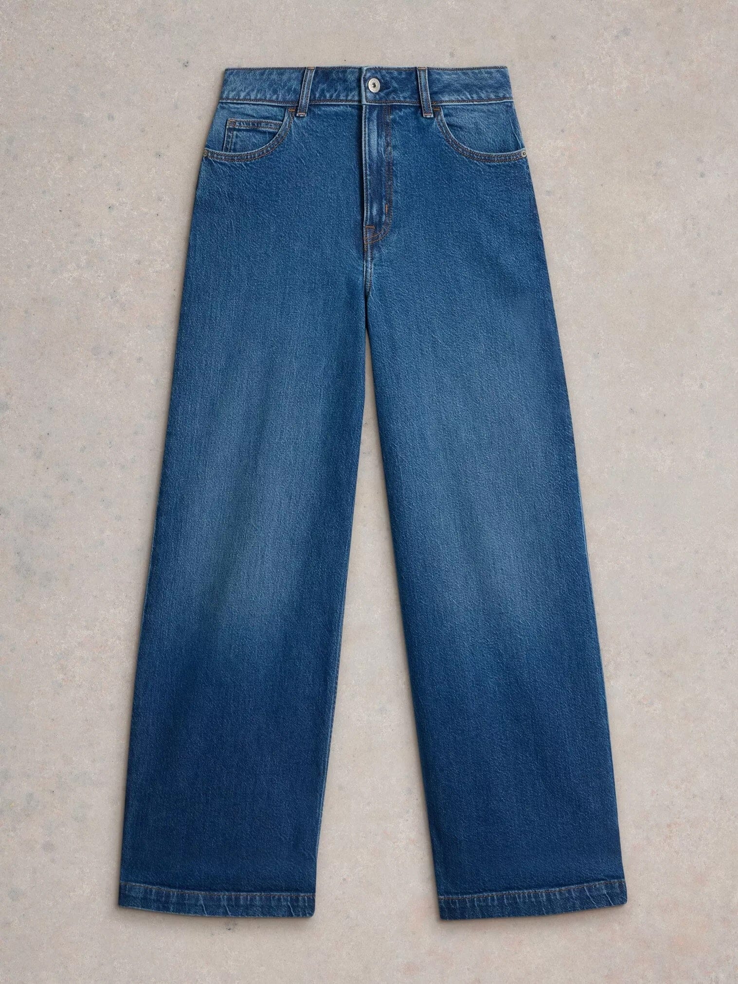 White Stuff Ayla Wide Leg Jean - Mid Denim White Stuff