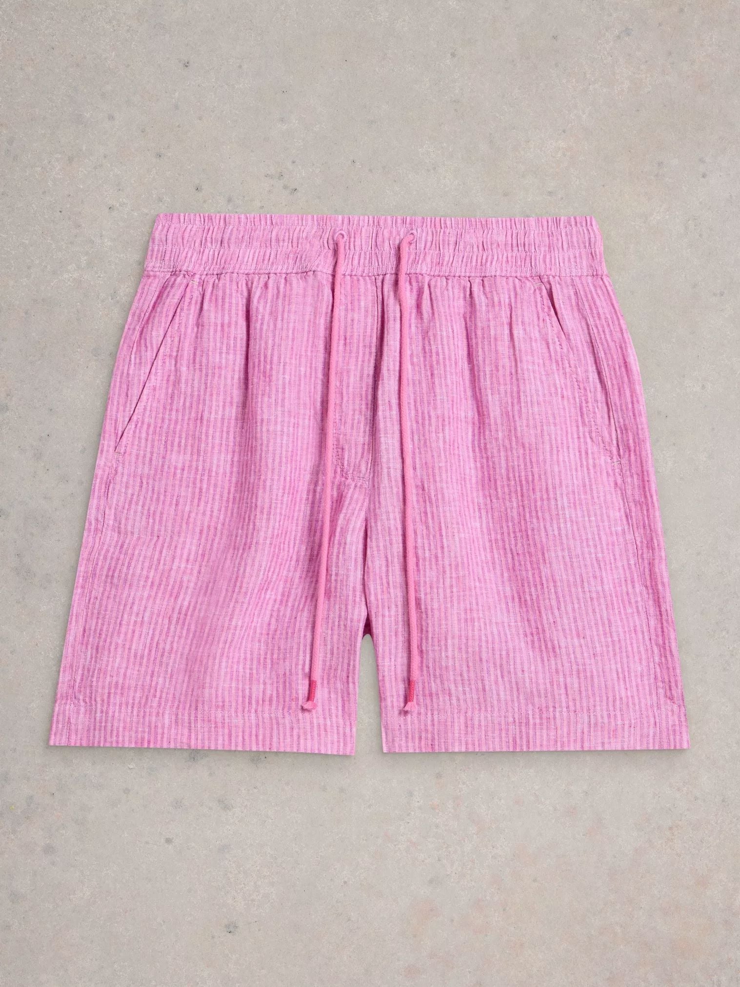 White Stuff Belle Linen Short - Pink Multi White Stuff