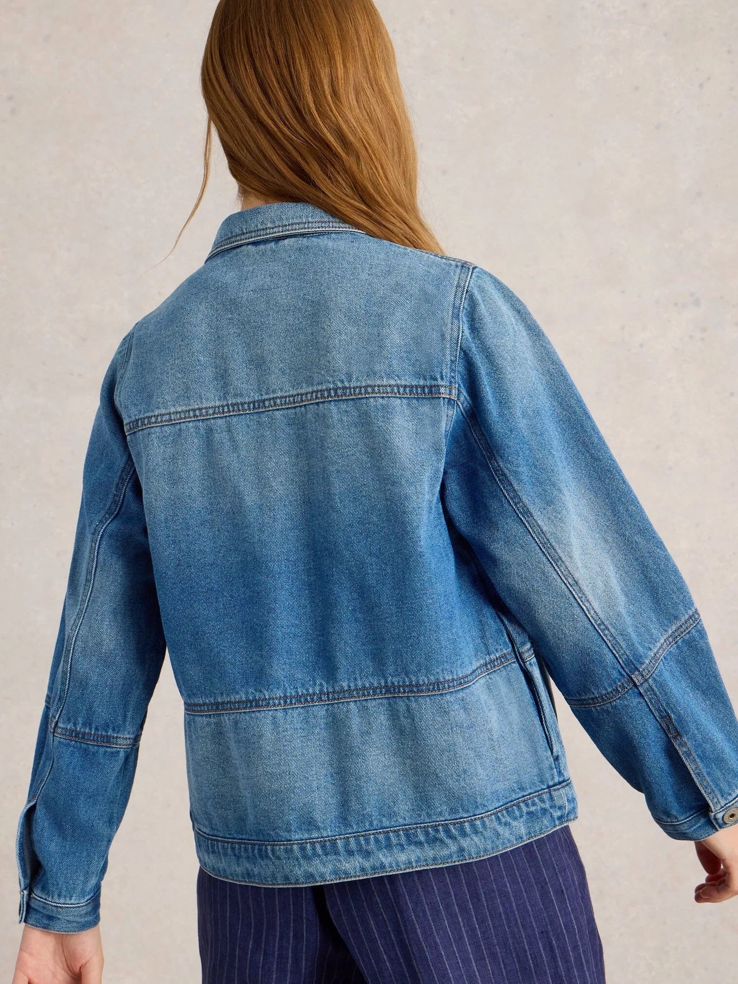 White Stuff Camille Denim Jacket - Mid Denim White Stuff