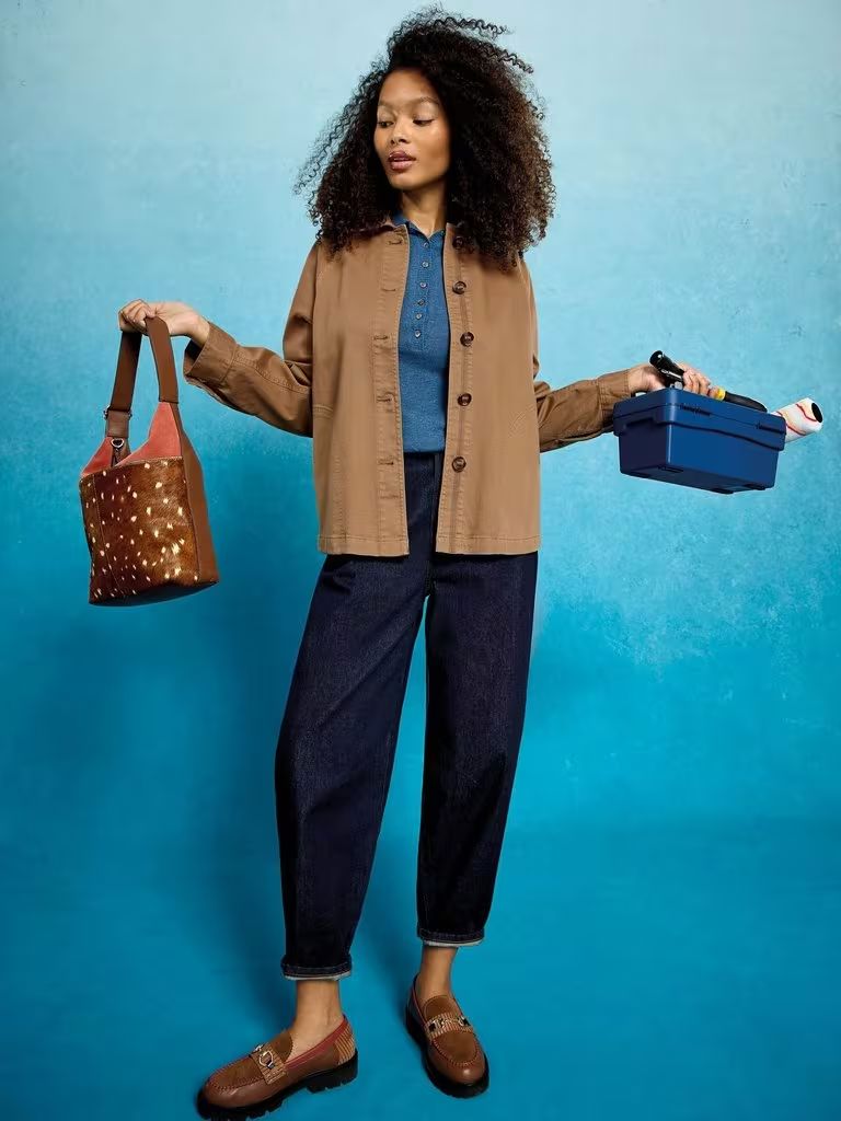 White Stuff Eden Denim Jacket - Dark Natural Denim Jacket White Stuff 