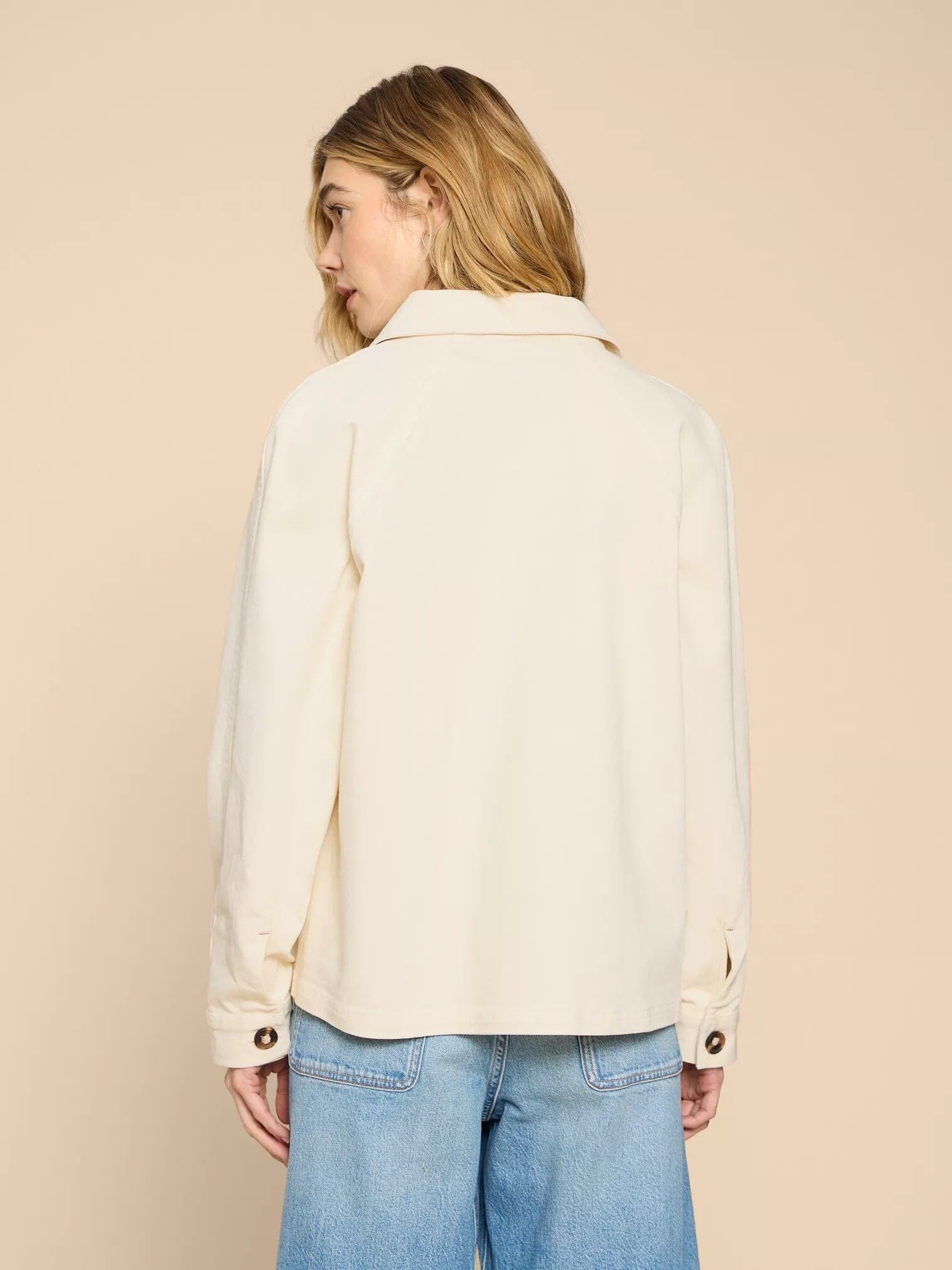 White Stuff Eden Denim Jacket - Light Natural White Stuff