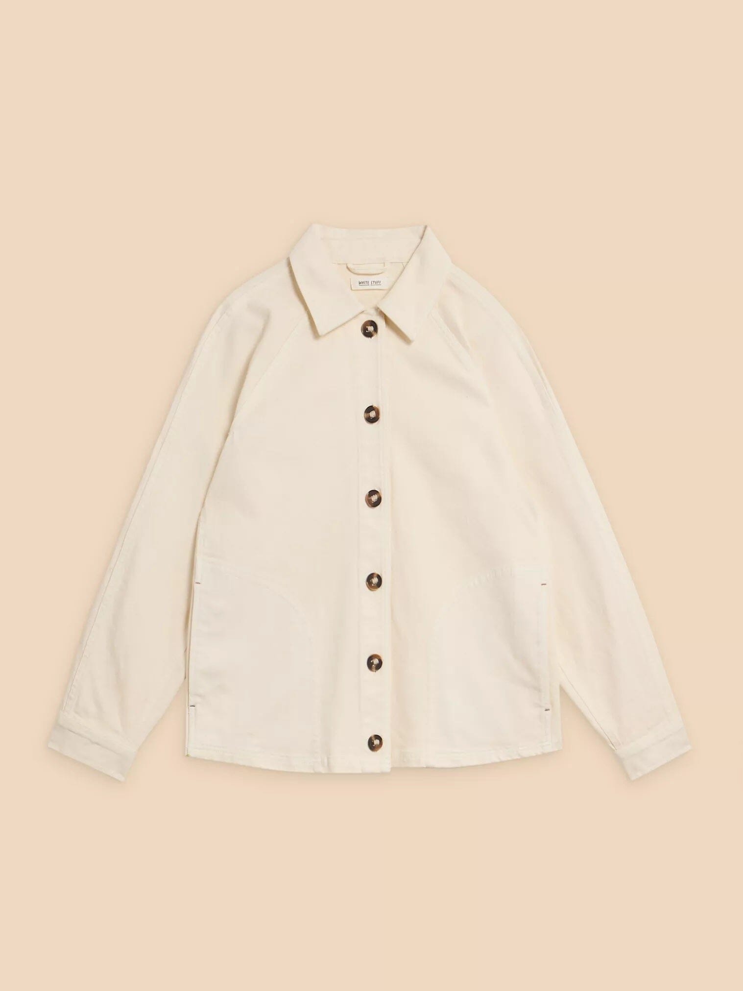 White Stuff Eden Denim Jacket - Light Natural White Stuff