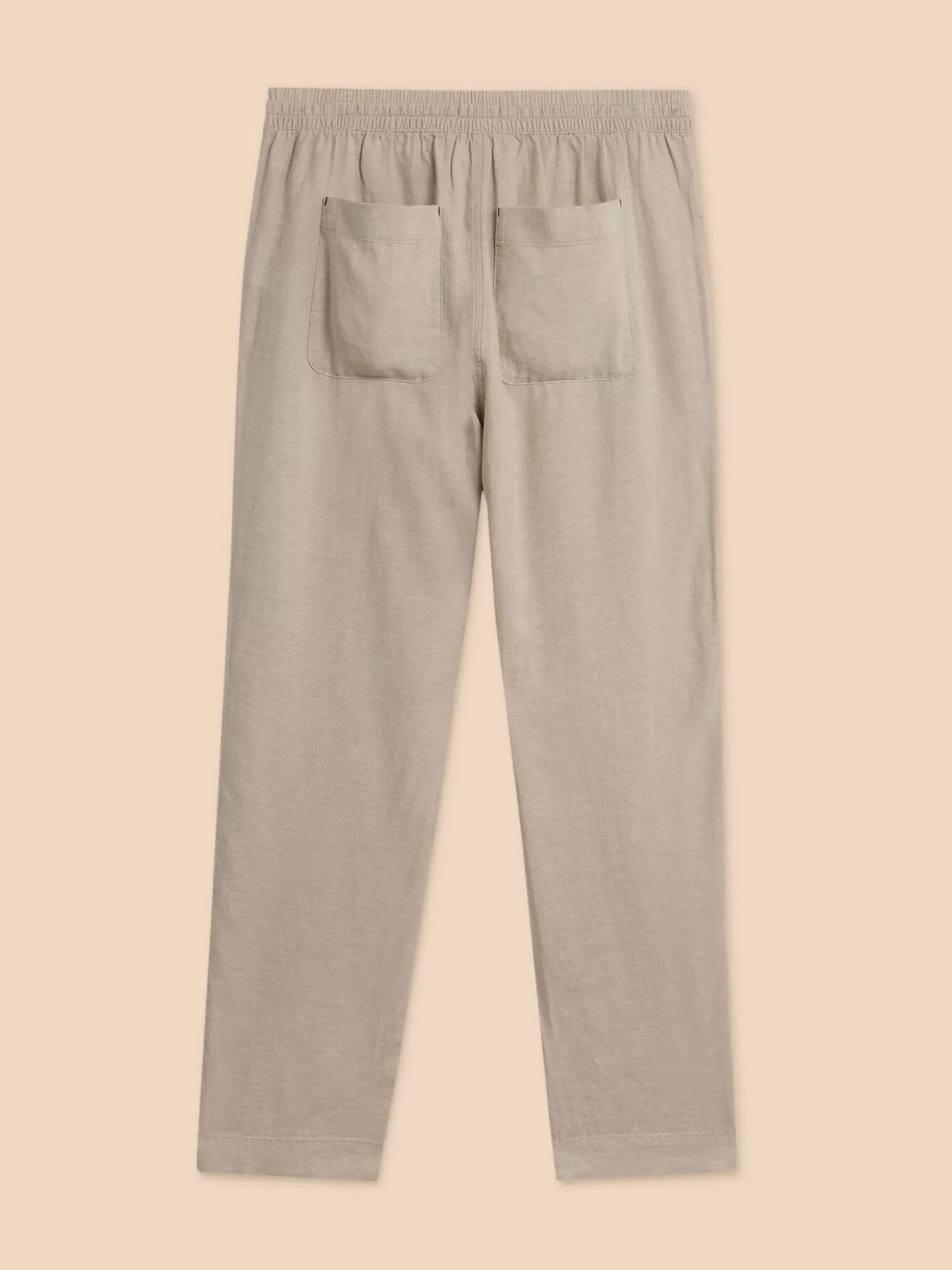 White Stuff Elle Linen Blend Trouser - Light Natural White Stuff