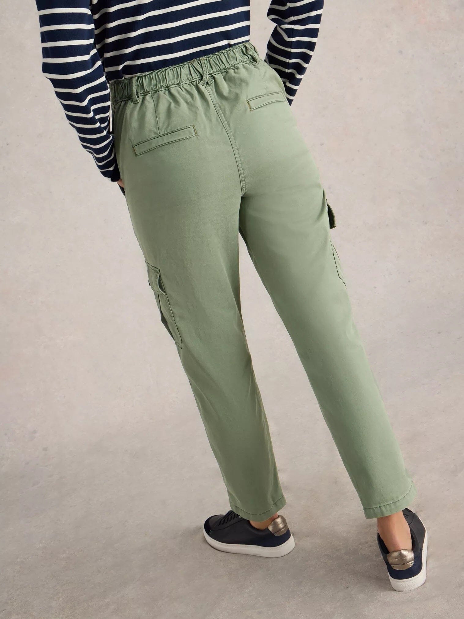 White Stuff Everleigh Cargo Trouser - Mid Green White Stuff